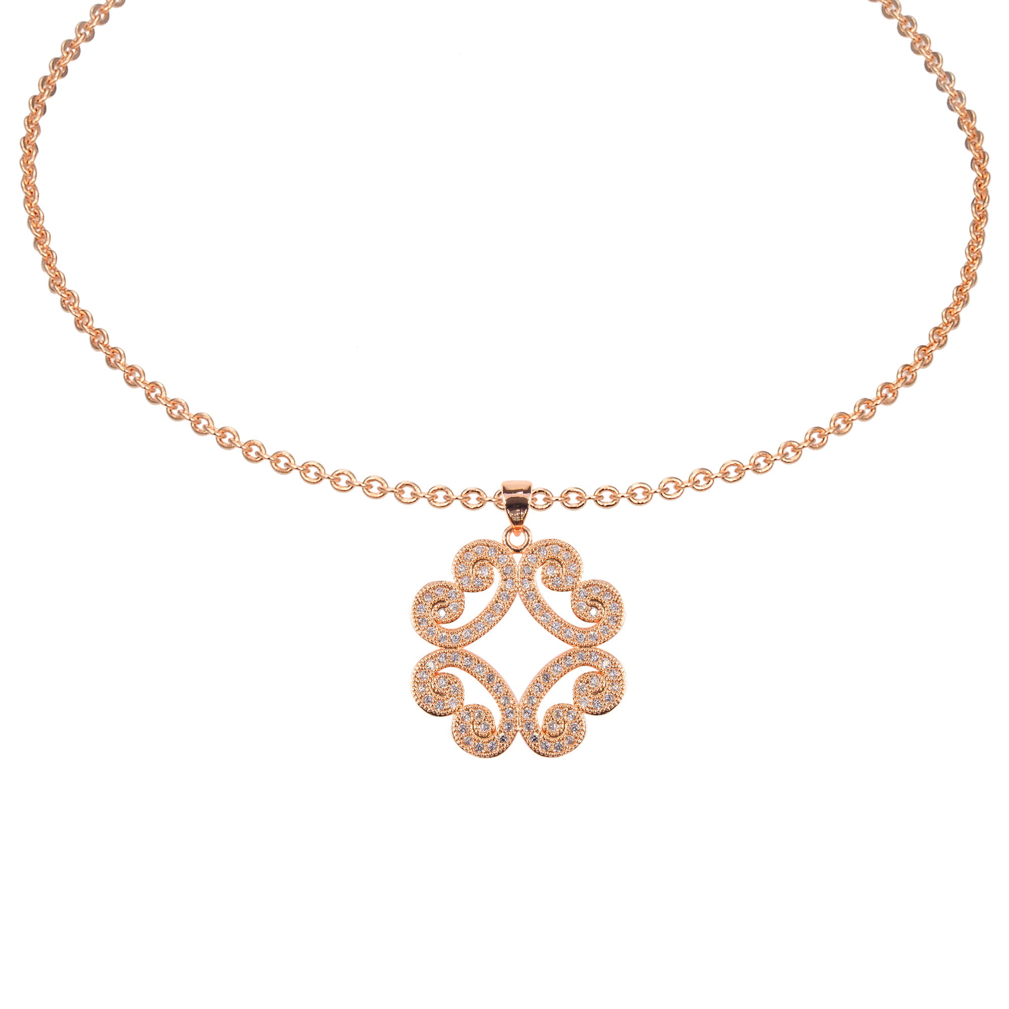 Flower Zircon Pendant For Bracelet BP0578