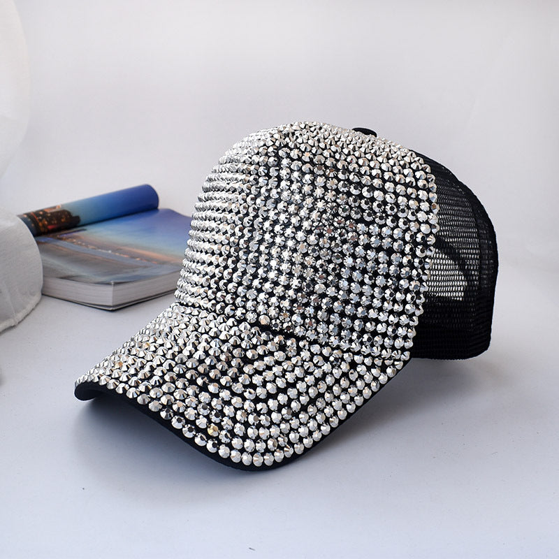 Rhinestone Mesh Hat C0063