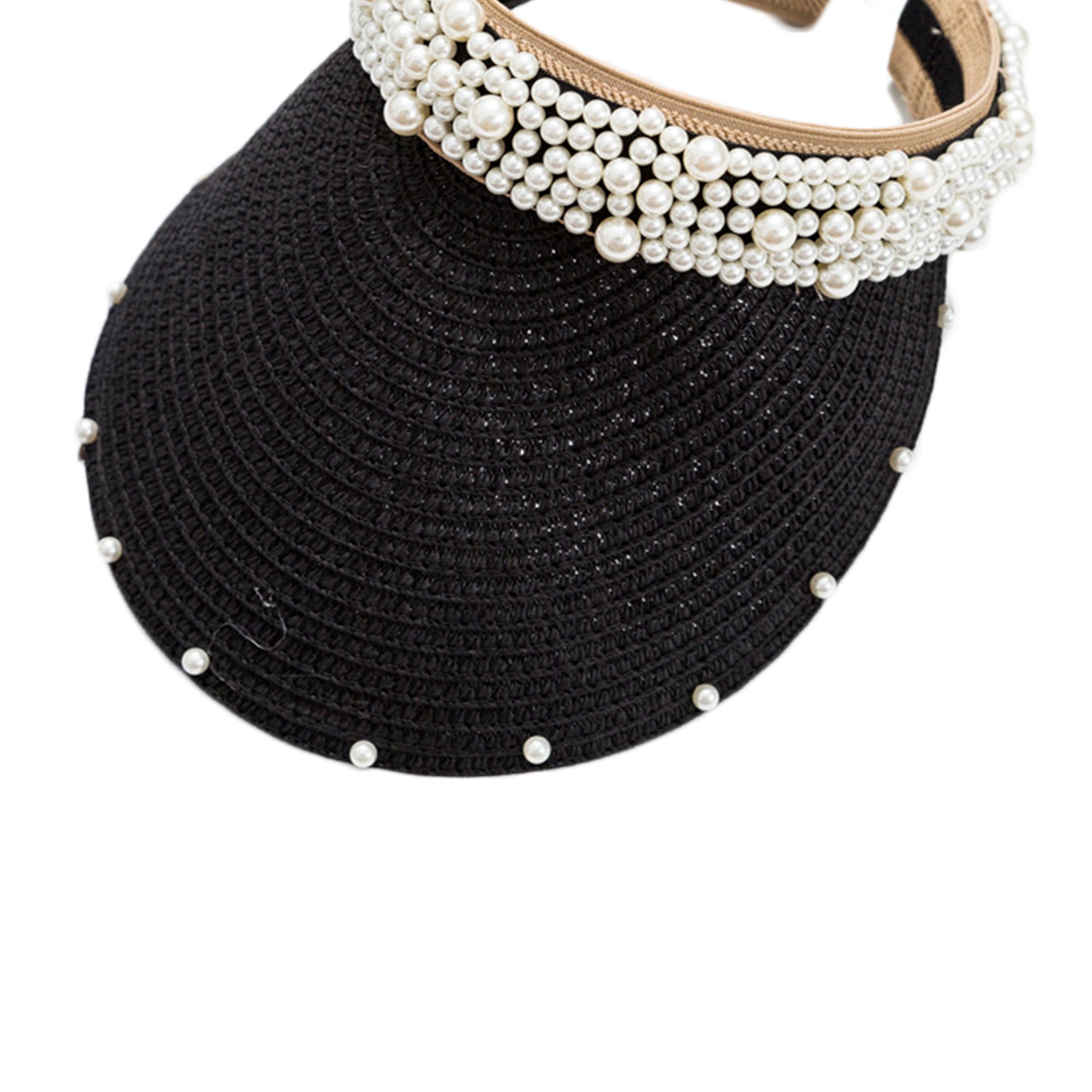 Handmade Pearl Vista Straw Hat C0196