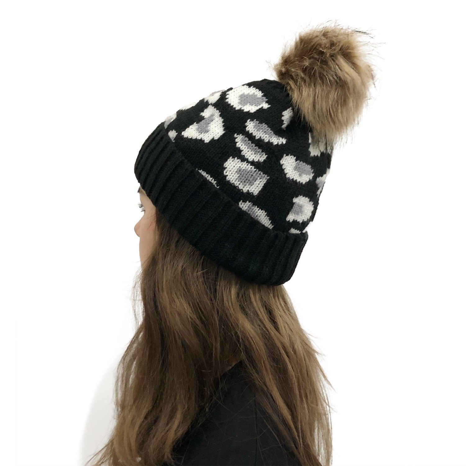 Animal Pattern Knitted Beanie C0229