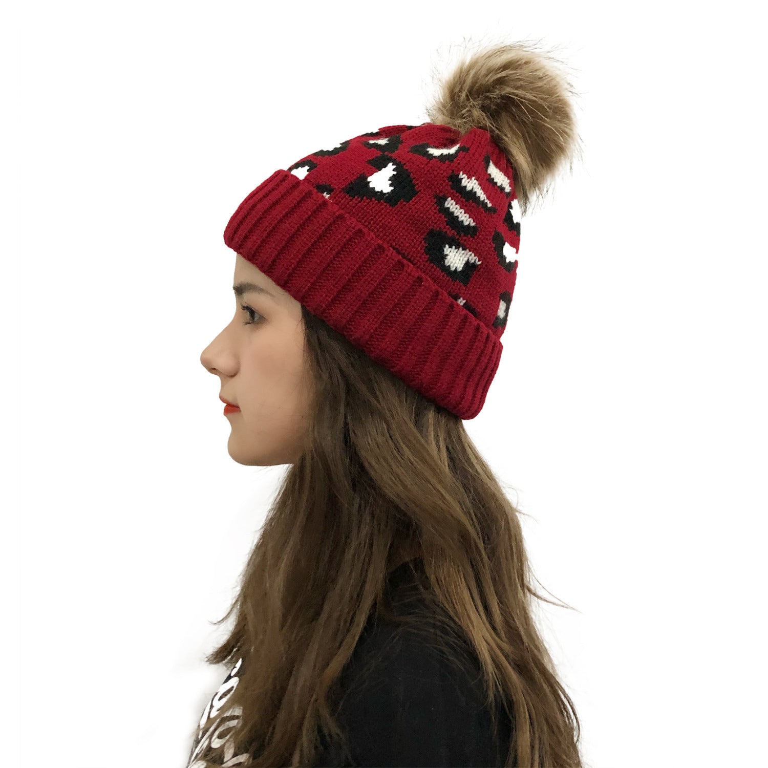 Animal Pattern Knitted Beanie C0229