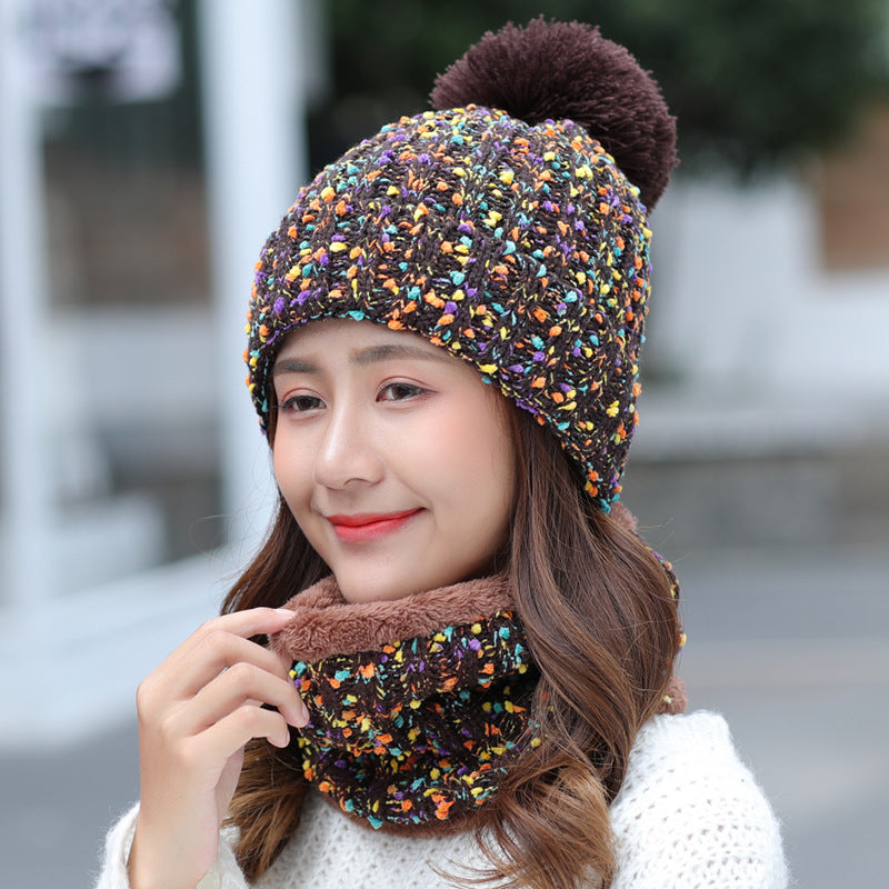 Knitted Beanie Scarf Set C0238