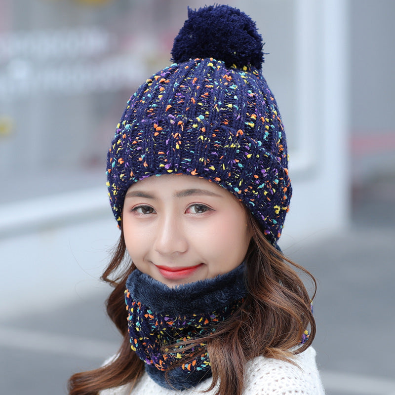 Knitted Beanie Scarf Set C0238