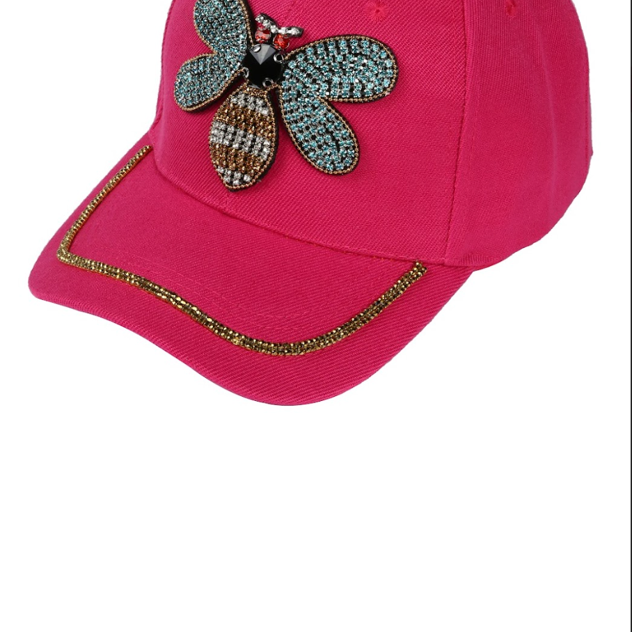Bee Rhinestone Cap C0315
