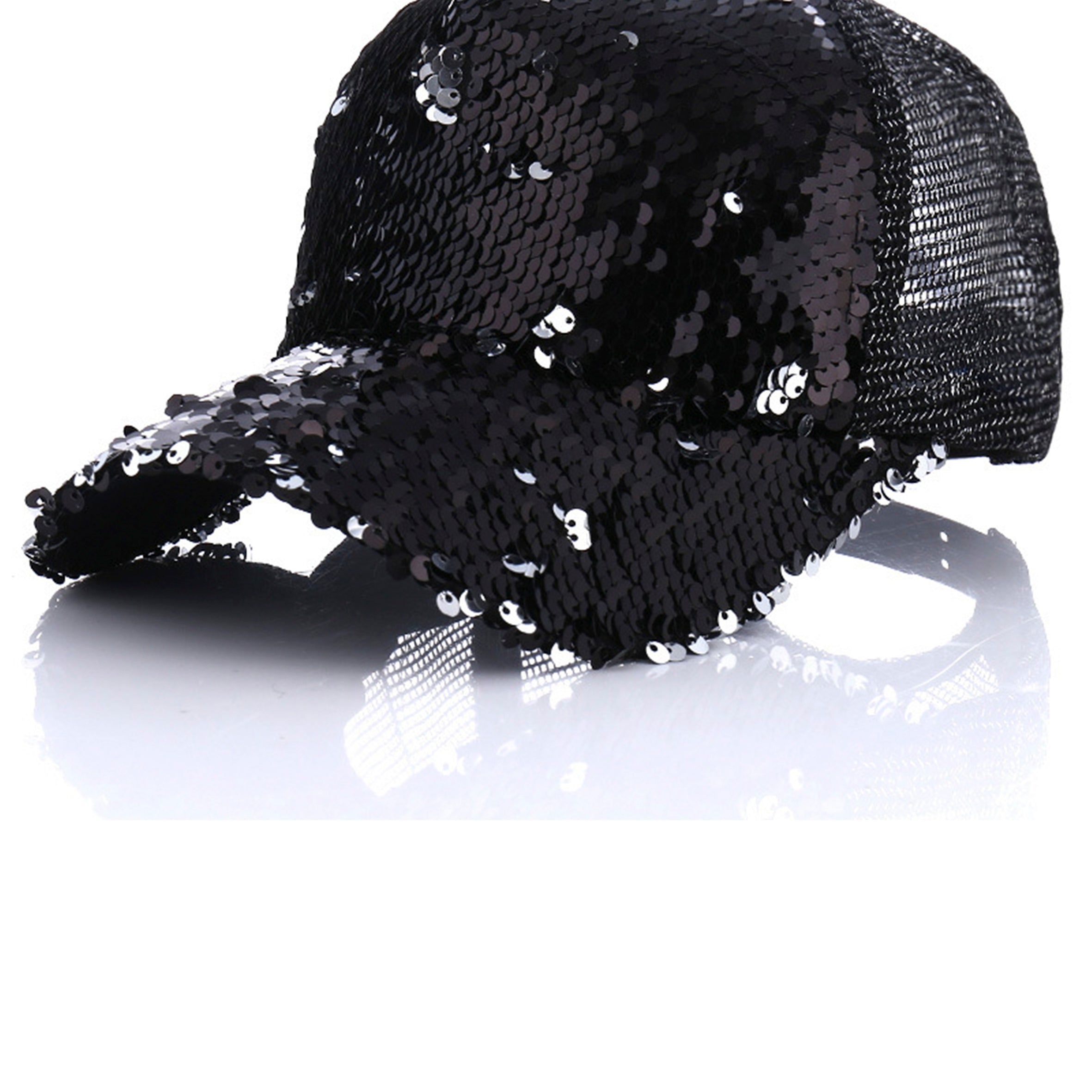 Sequins Mesh Cap C0359