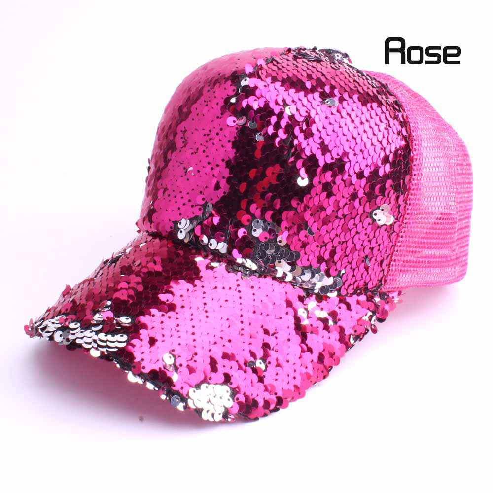 Sequins Mesh Cap C0359