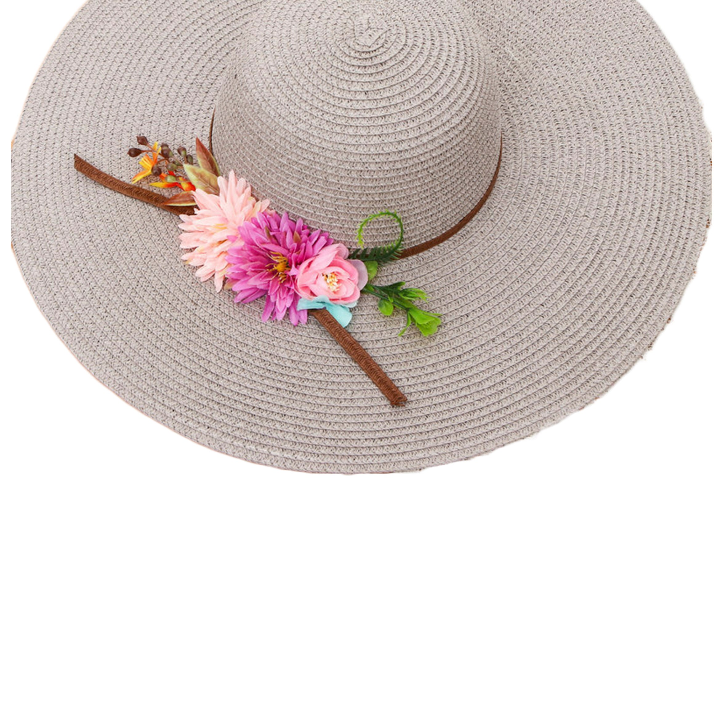 Floral Straw Hat C0402