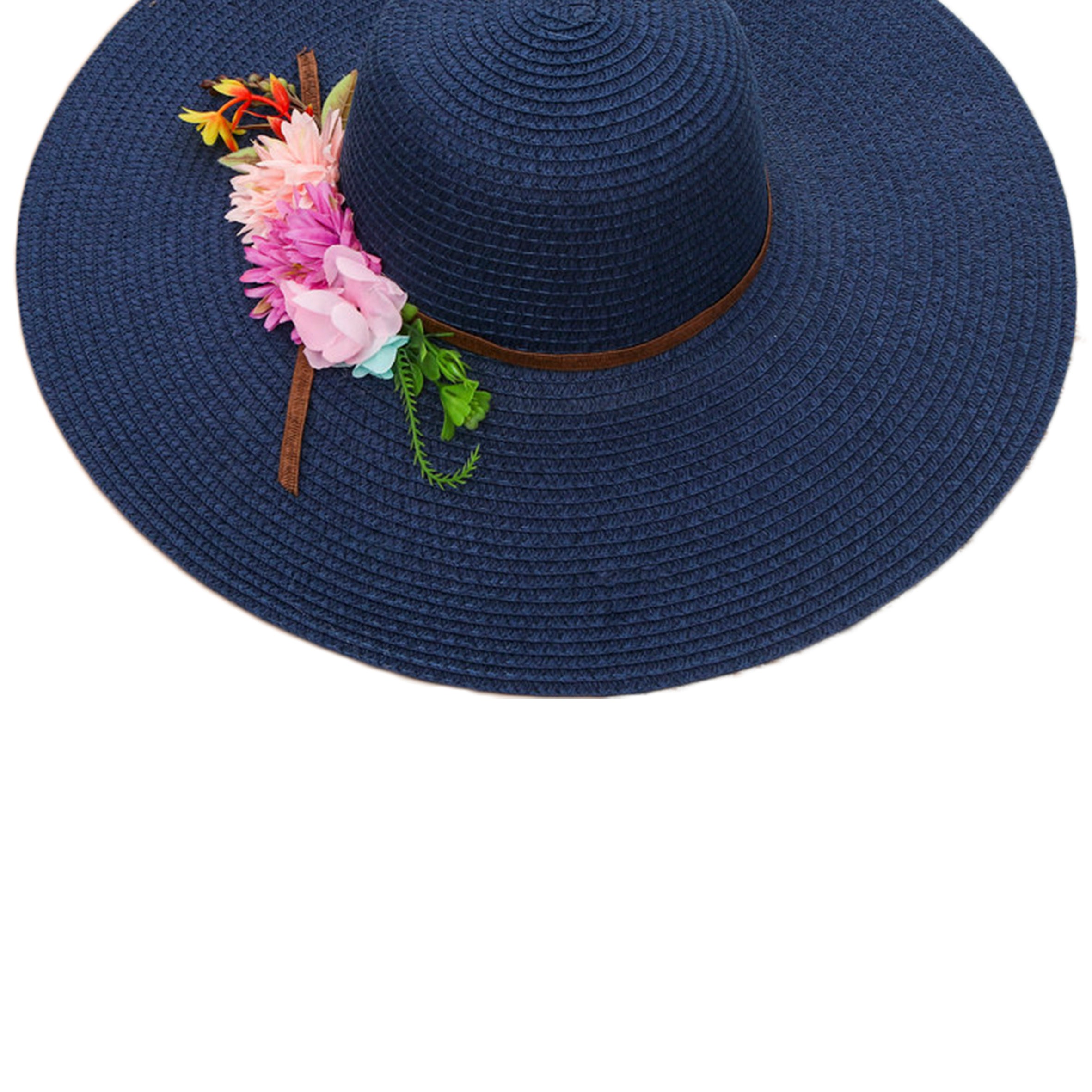 Floral Straw Hat C0402
