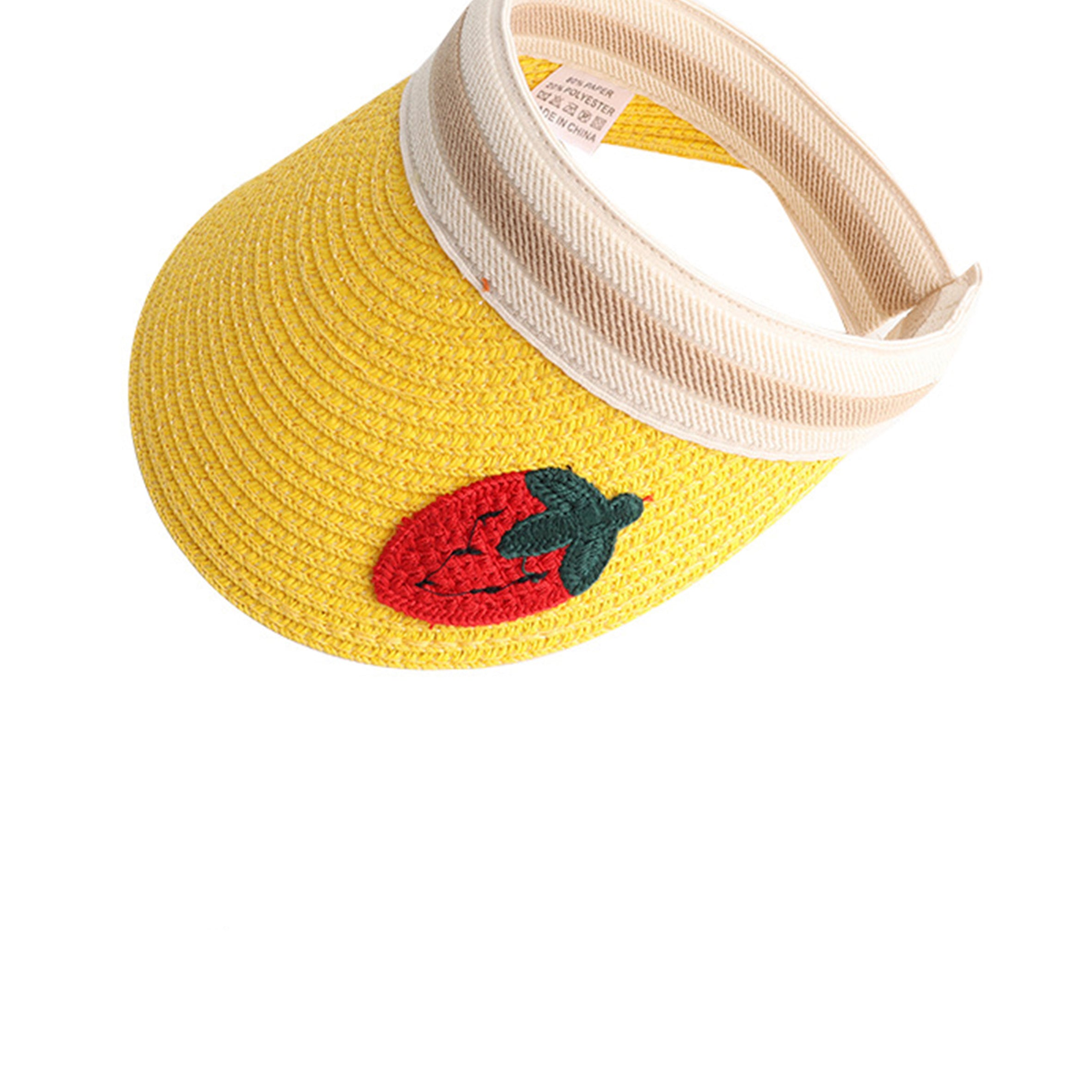 Fruit Straw Children Visor Cap C0429-S