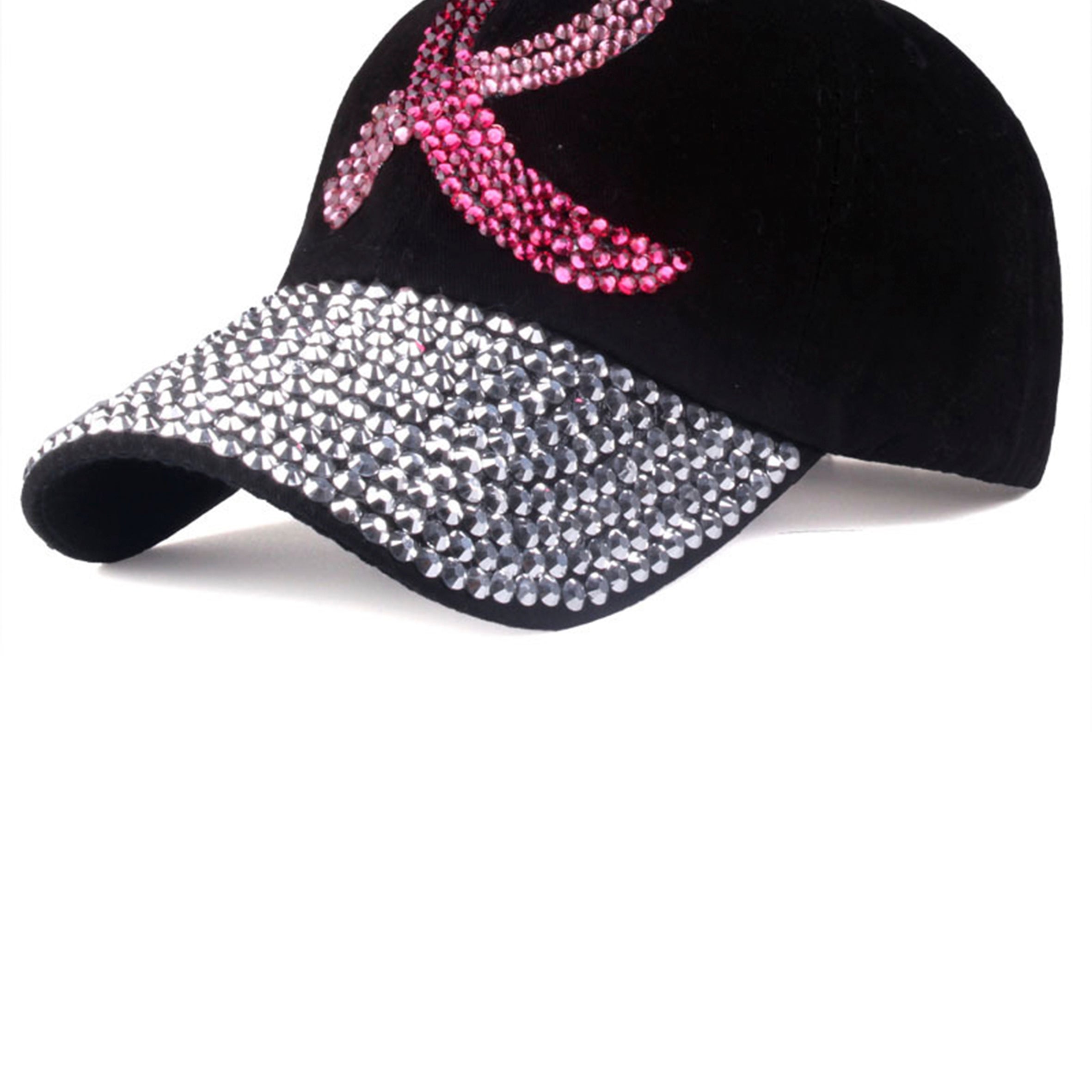 Ribbon Rhinestone Cap C0444
