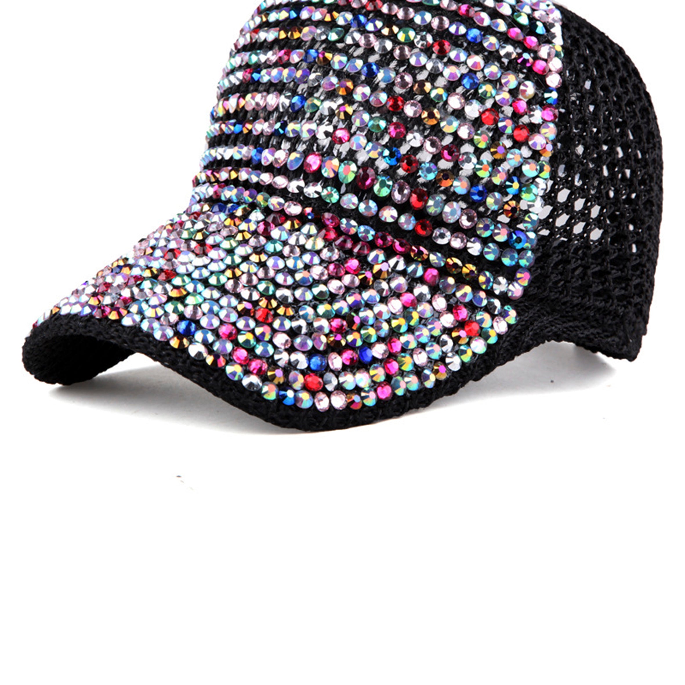 Rhinestone Mesh Cap C0485