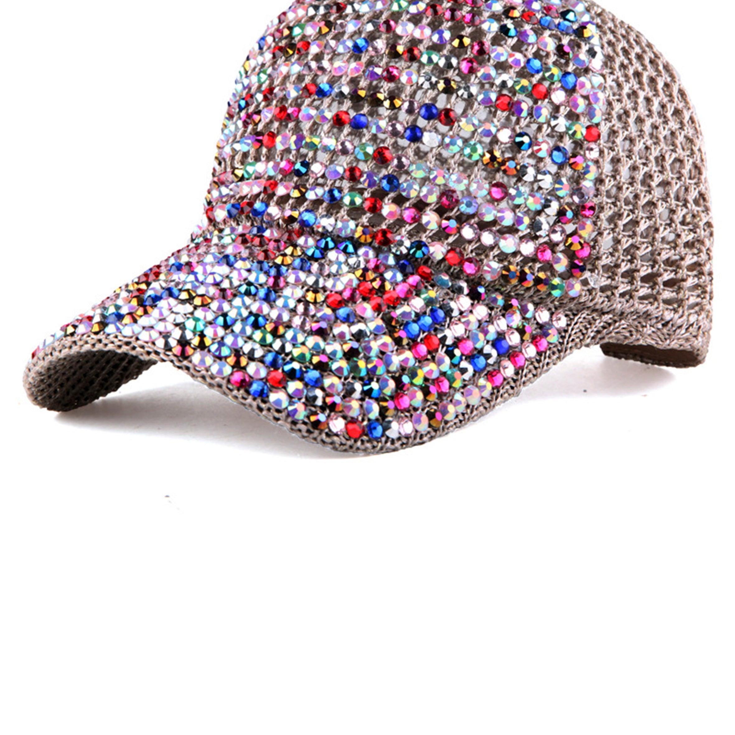 Rhinestone Mesh Cap C0485