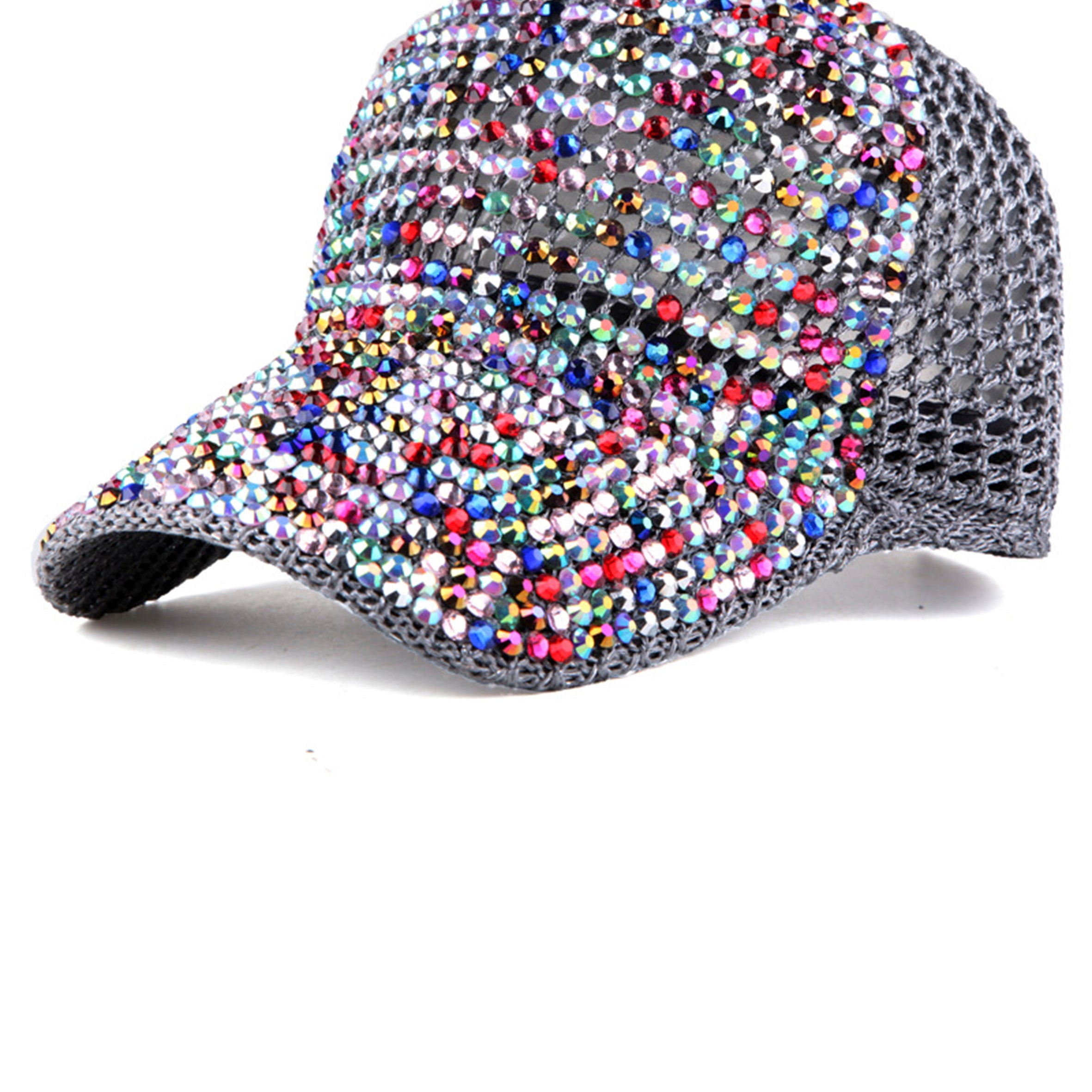 Rhinestone Mesh Cap C0485