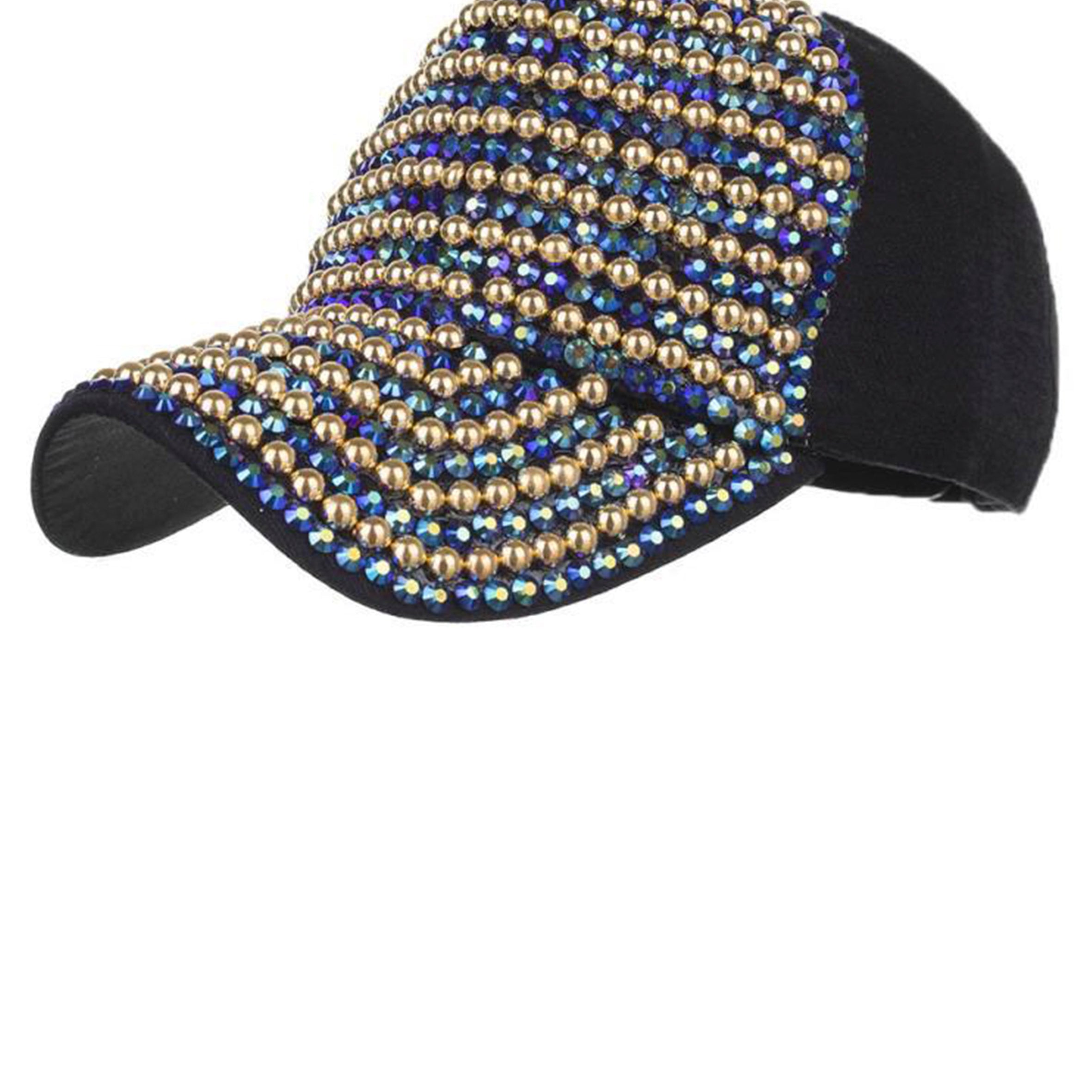 Pearl Rhinestone Cap C0506