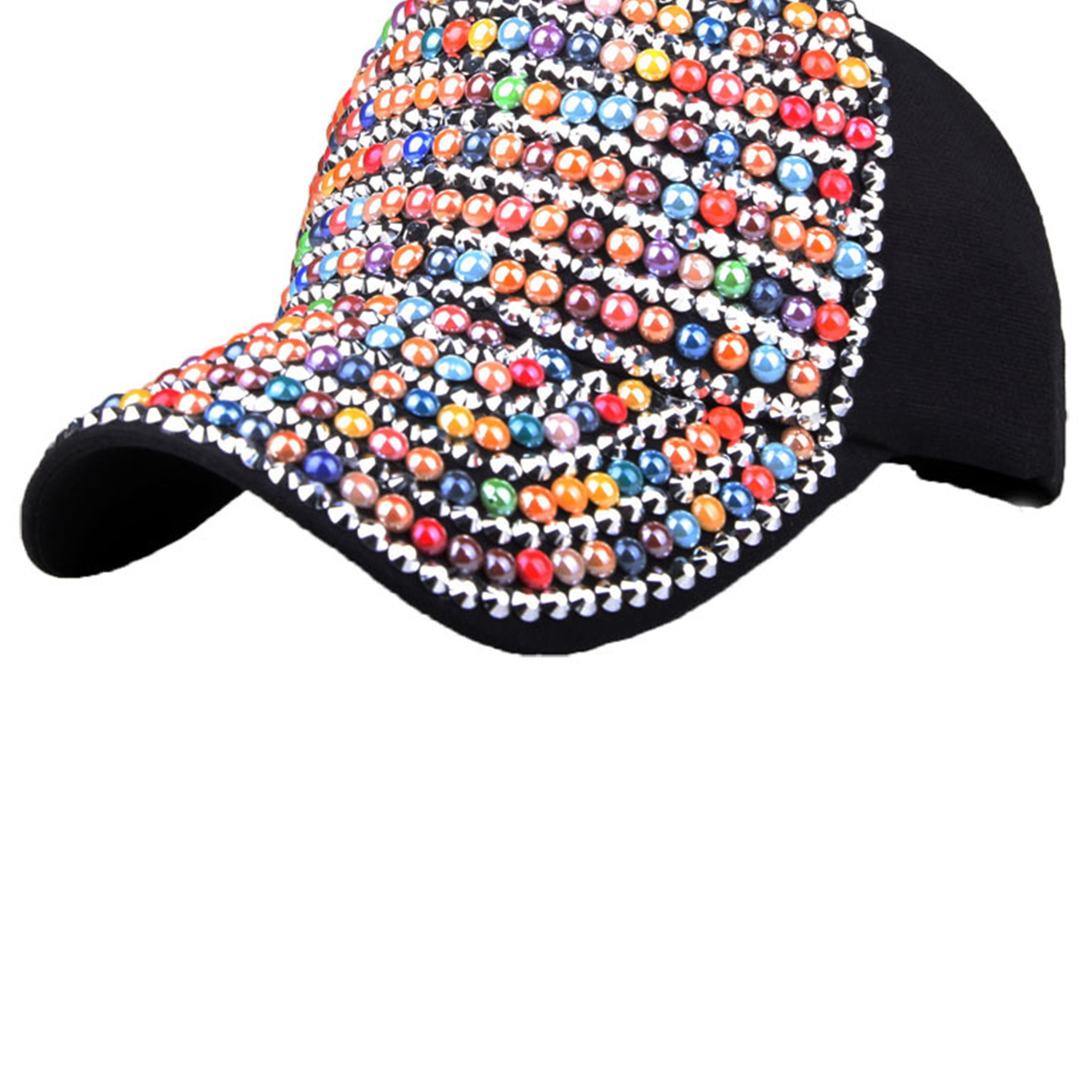 Pearl Rhinestone Cap C0506
