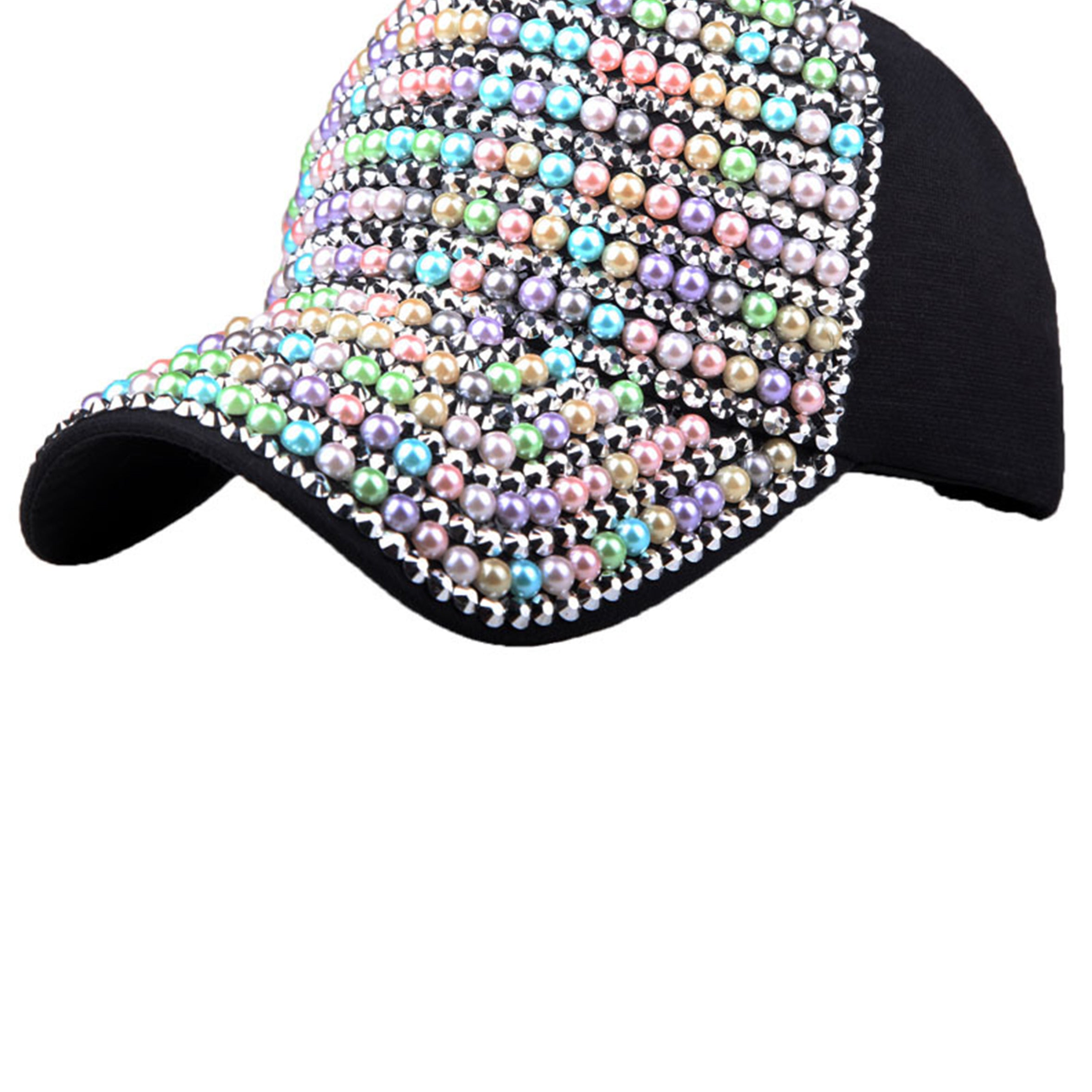 Pearl Rhinestone Cap C0506