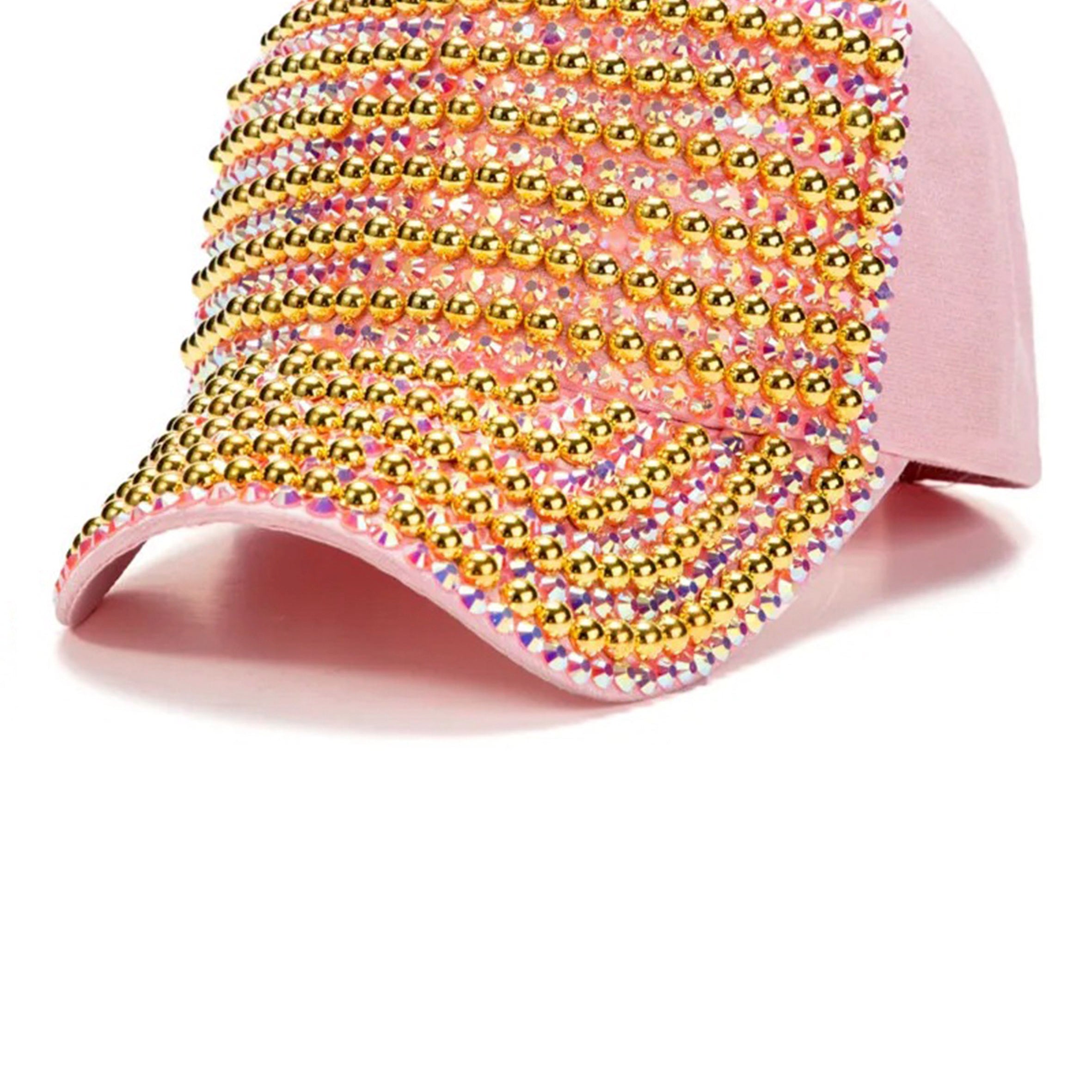 Pearl Rhinestone Cap C0506