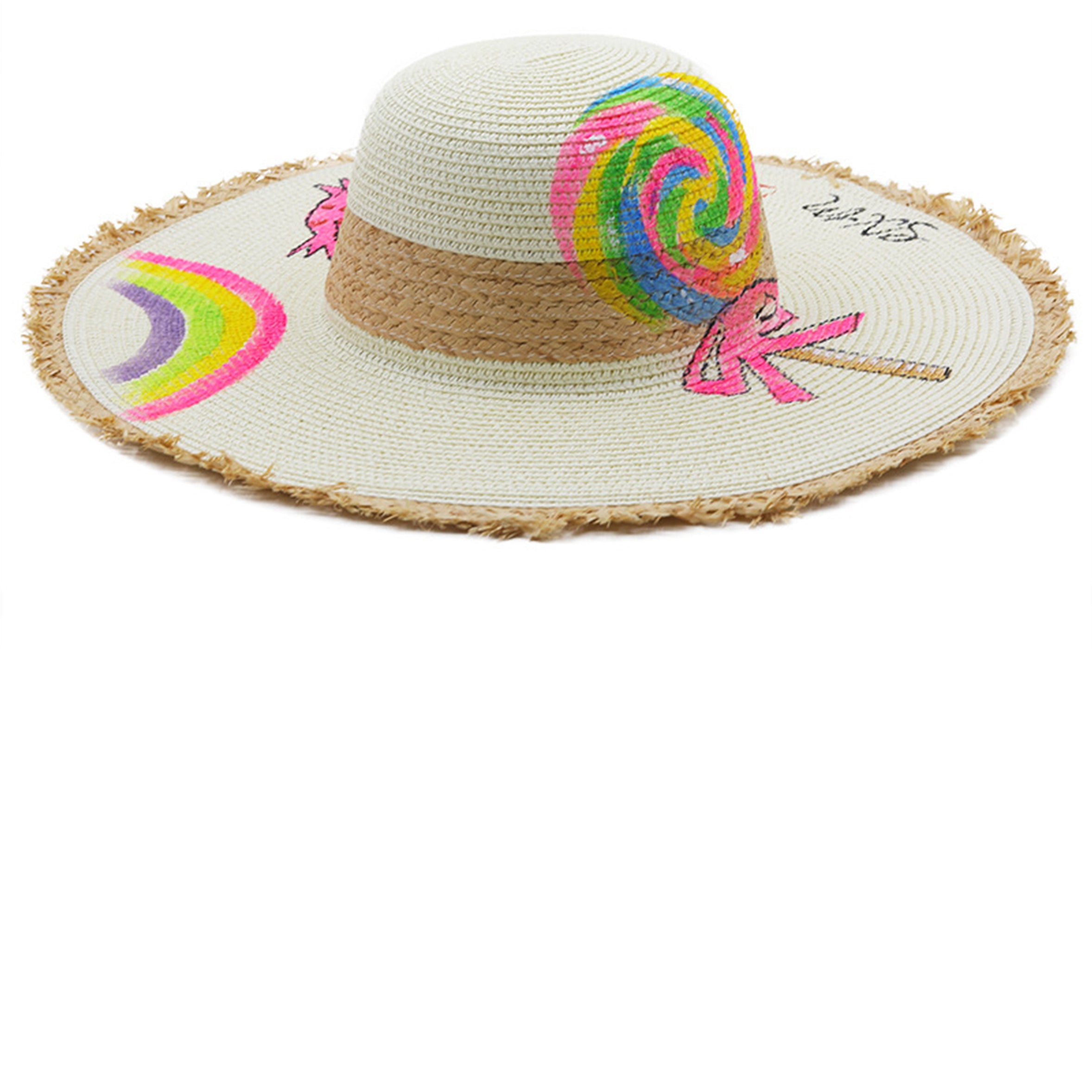 Lolip Straw Fedora Hat C0612