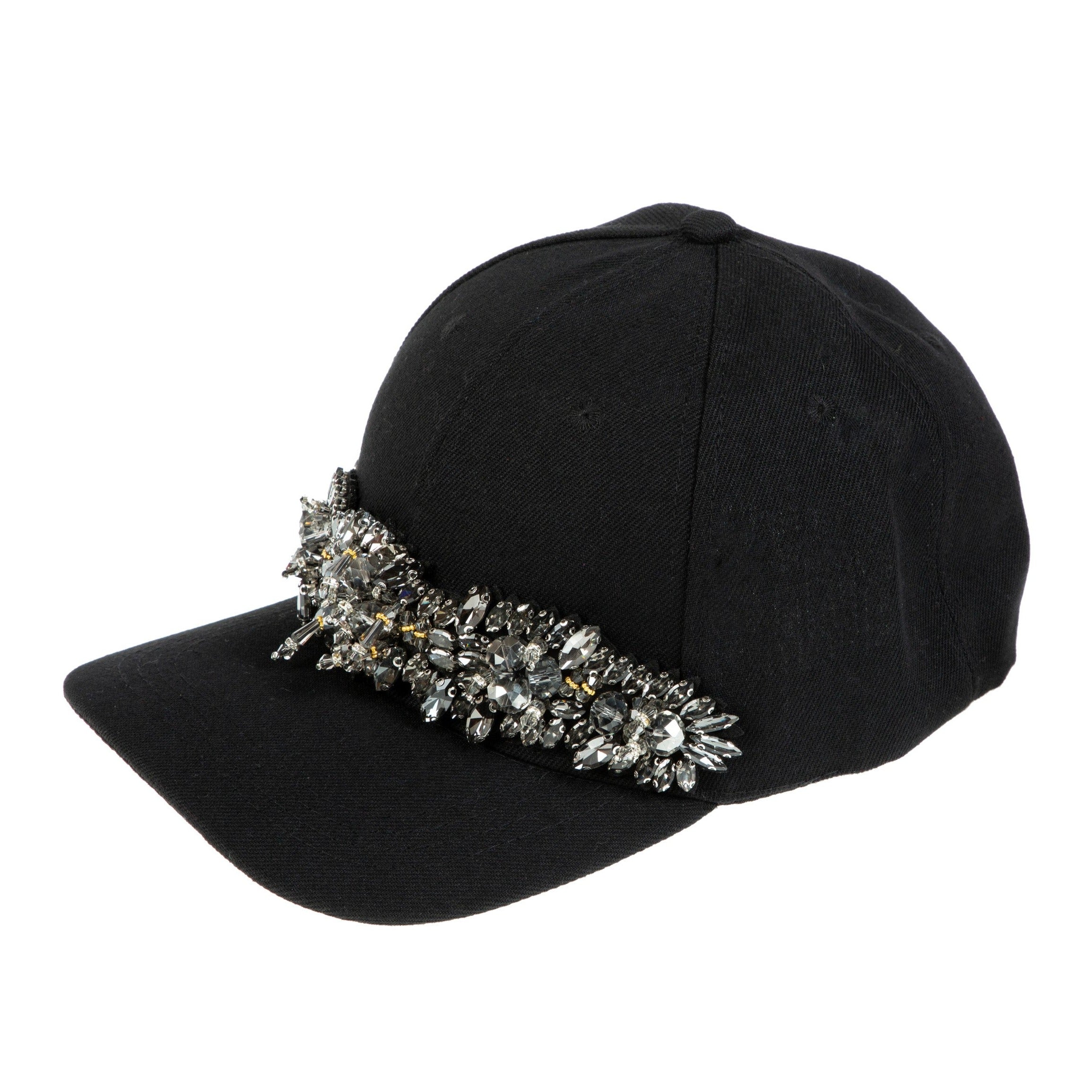 Floral Rhinestone Baseball Cap C0732