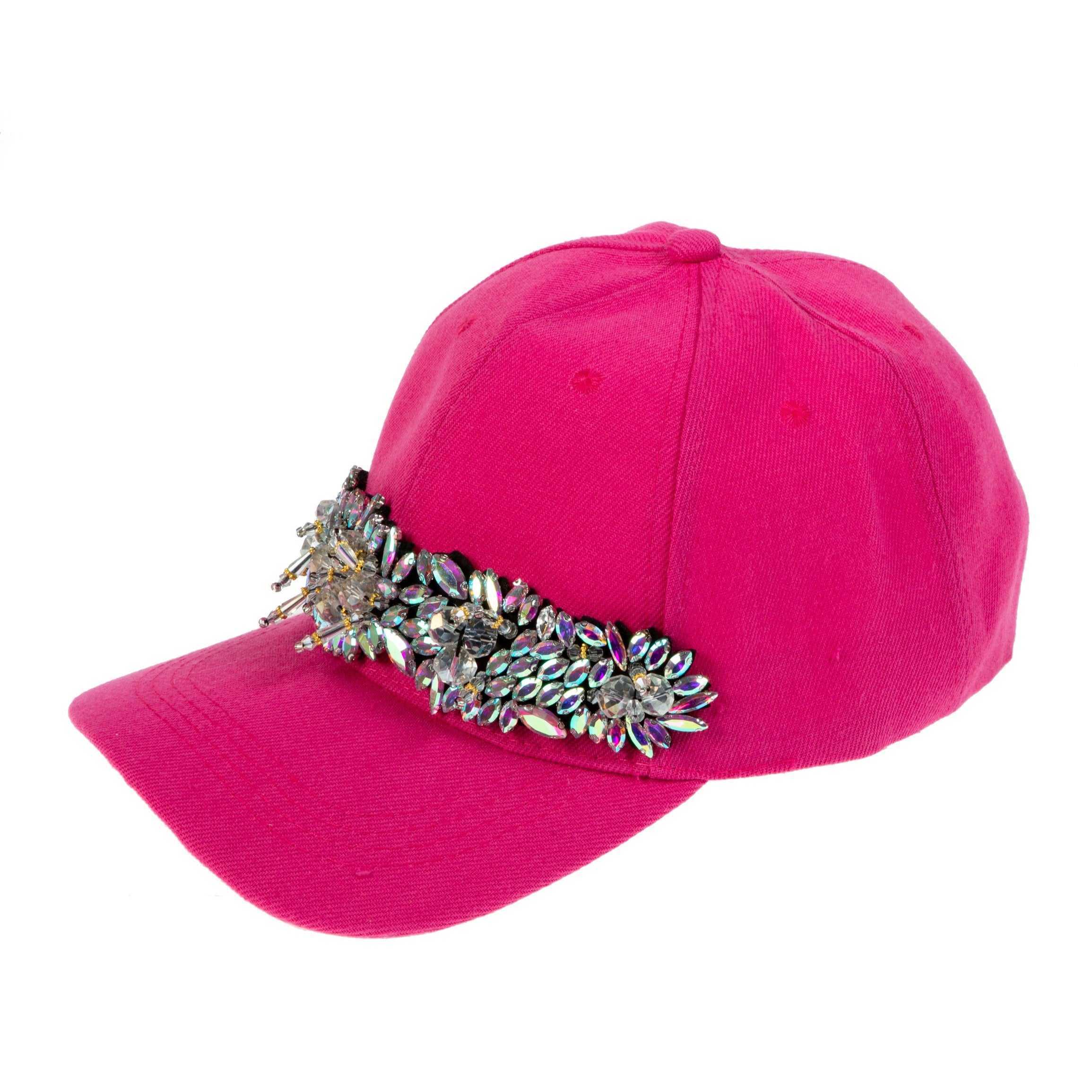Floral Rhinestone Baseball Cap C0732