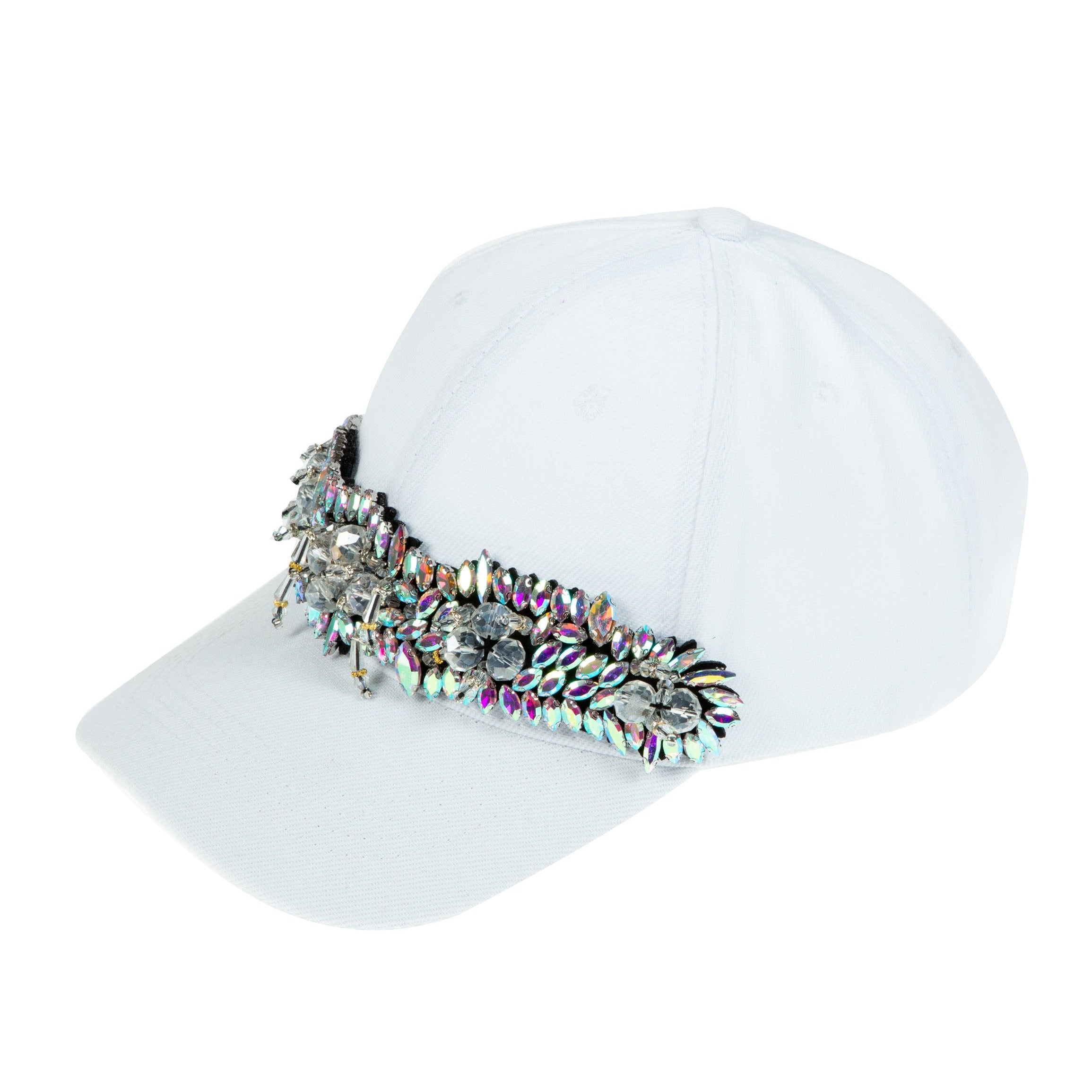 Floral Rhinestone Baseball Cap C0732
