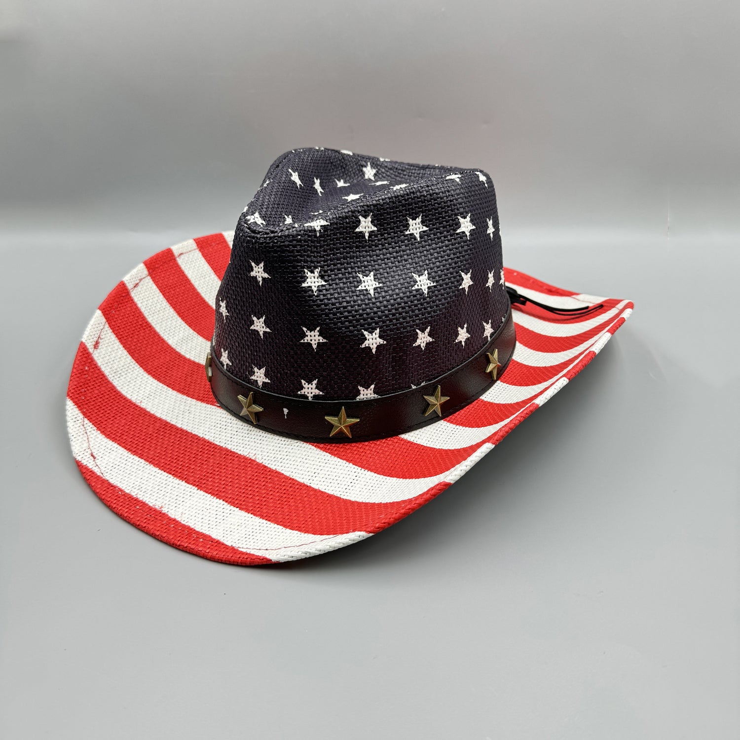 American Flag Cowboy Straw Hat C0817