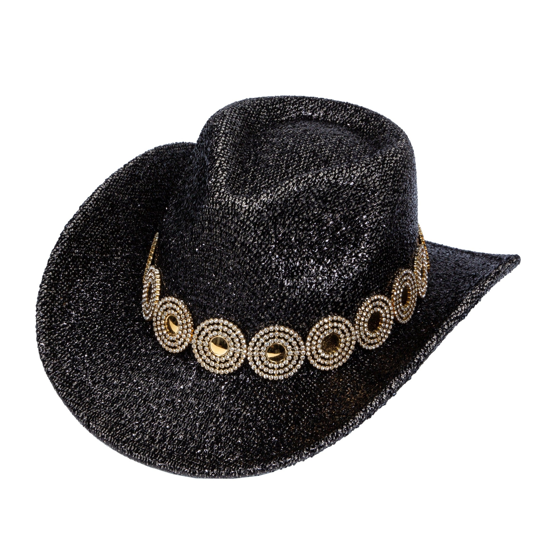 Sequin Rhinestone Cowgirl Hat C0829