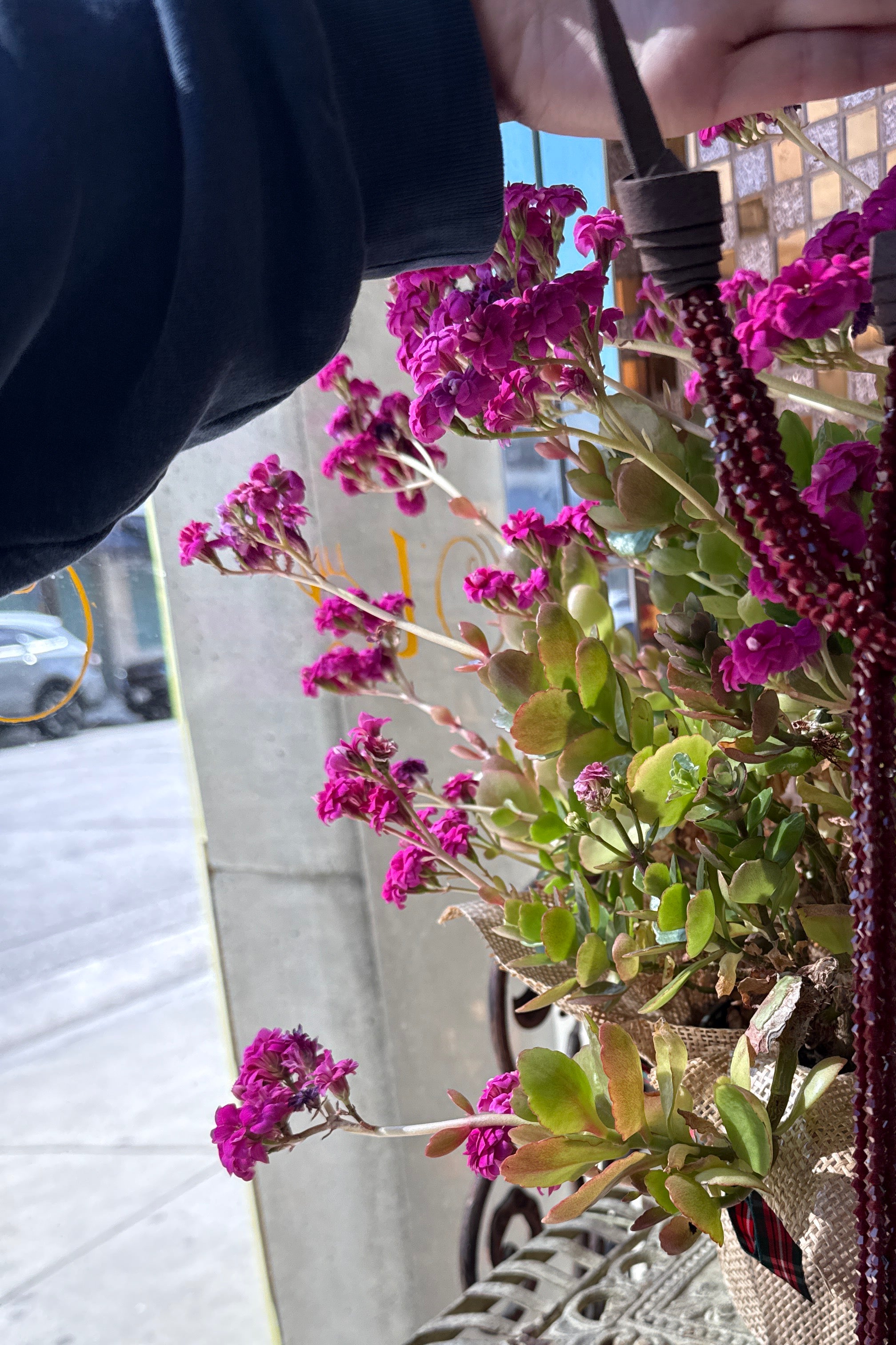 Collares largos con borlas de cuero sintético y cuentas de cristal N2534