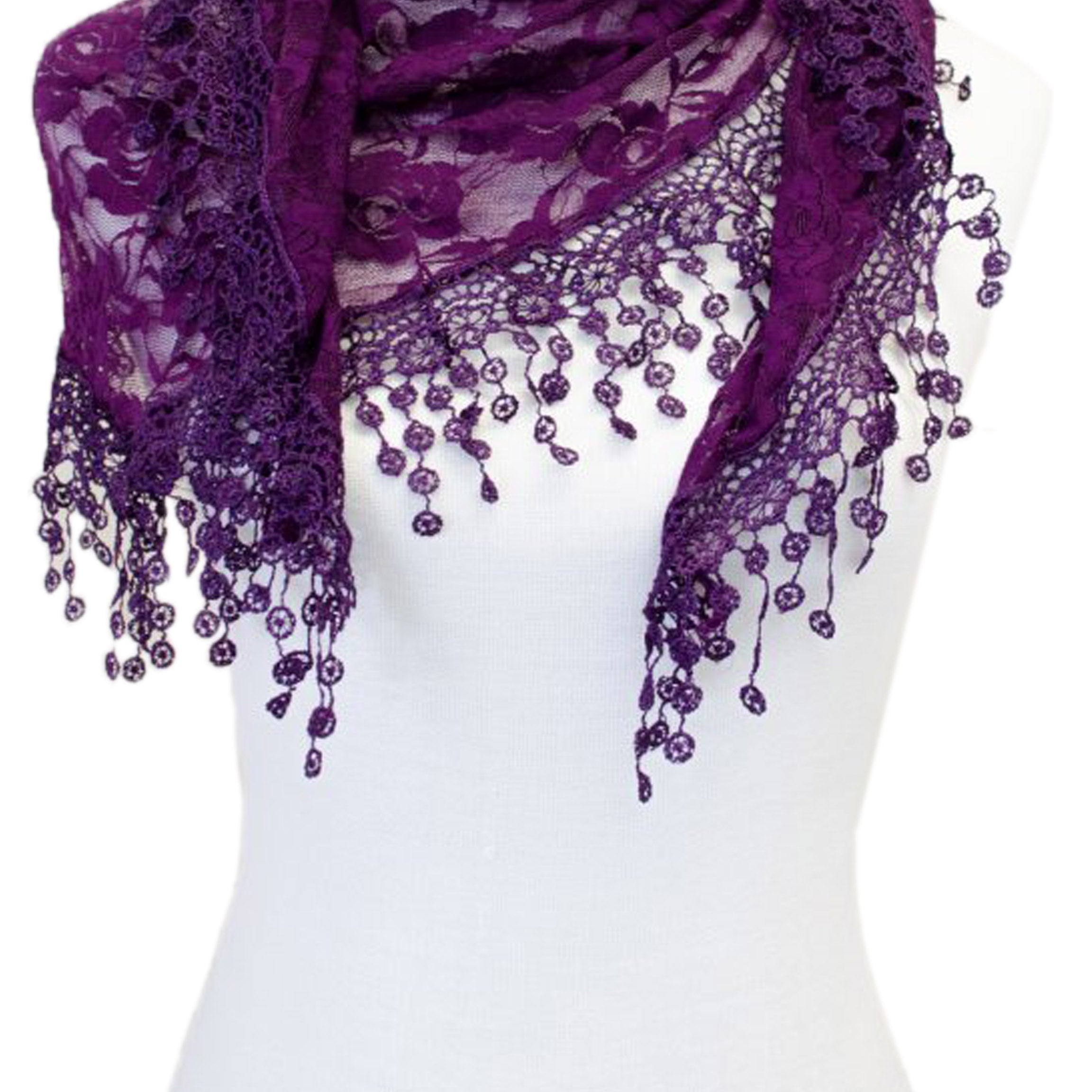 Girls New Fashion Elegant Lace Shawls Scarves CH01