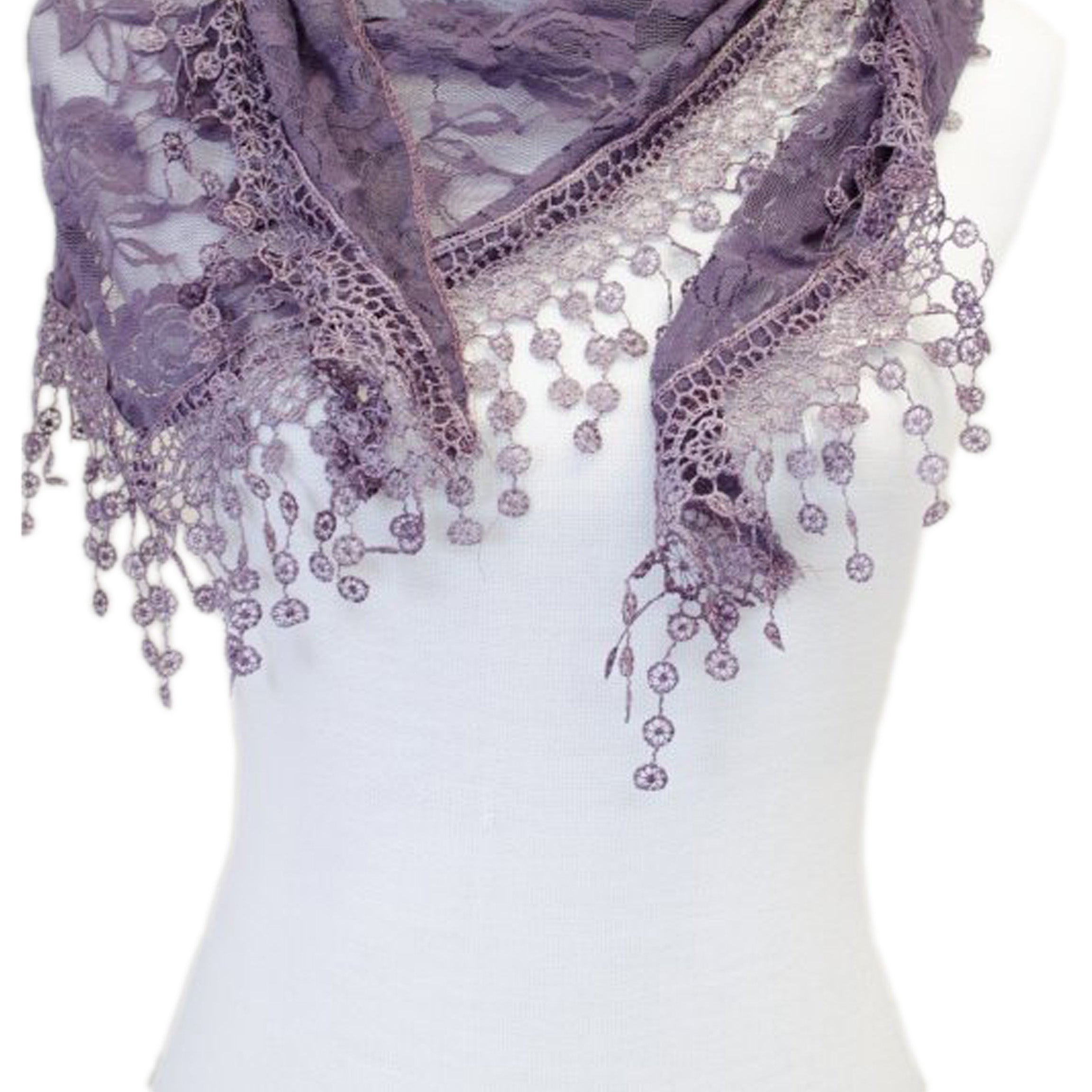 Girls New Fashion Elegant Lace Shawls Scarves CH01