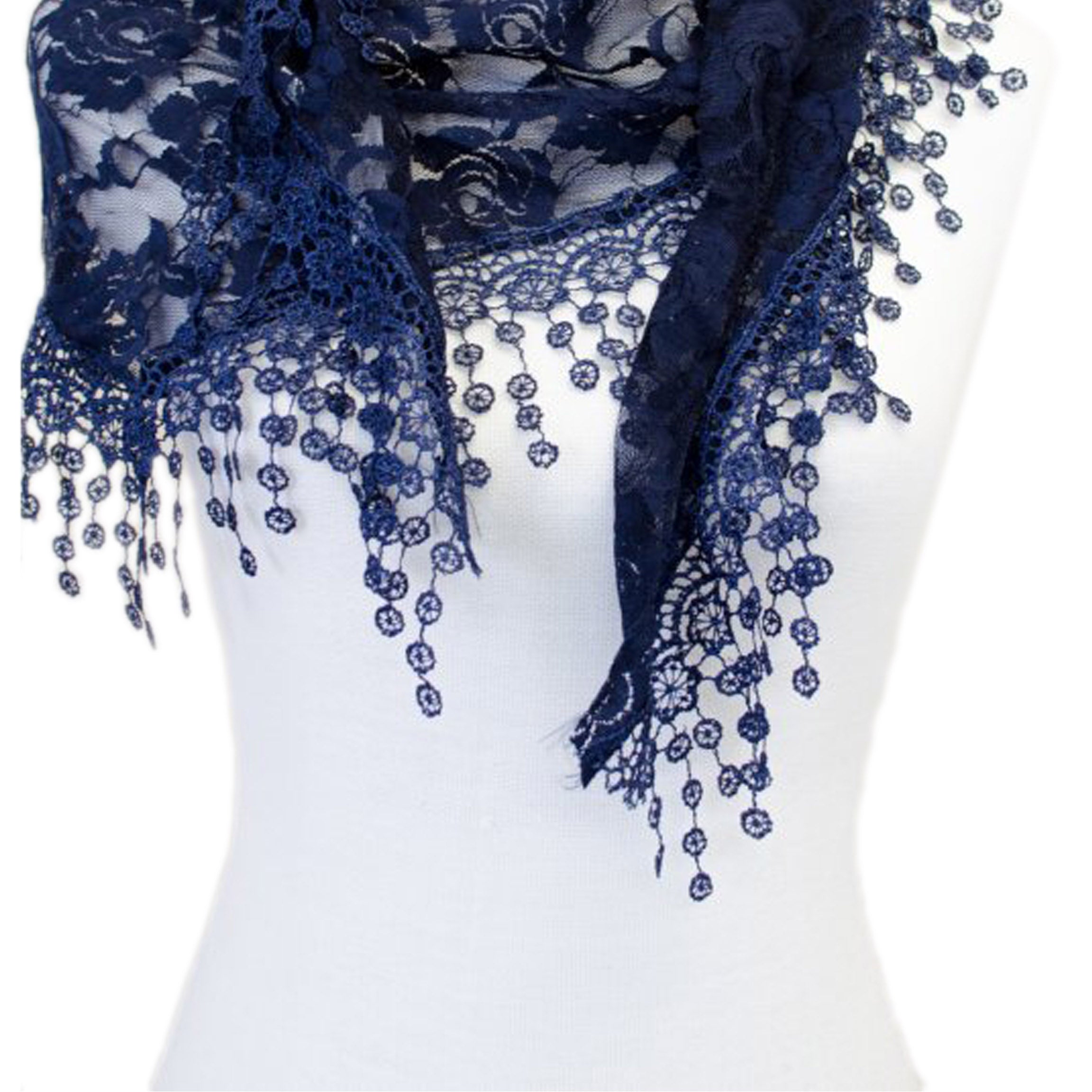 Girls New Fashion Elegant Lace Shawls Scarves CH01