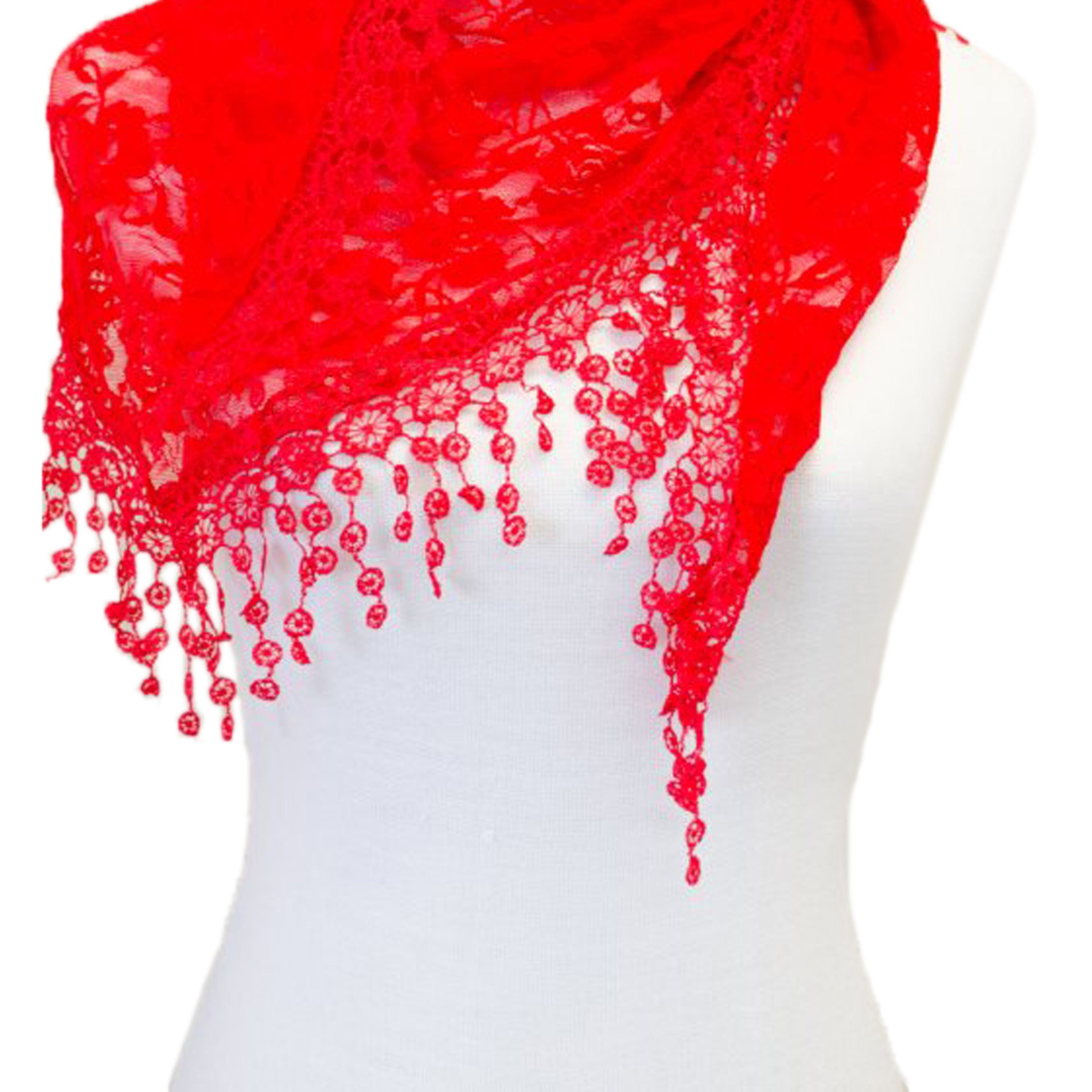 Girls New Fashion Elegant Lace Shawls Scarves CH01