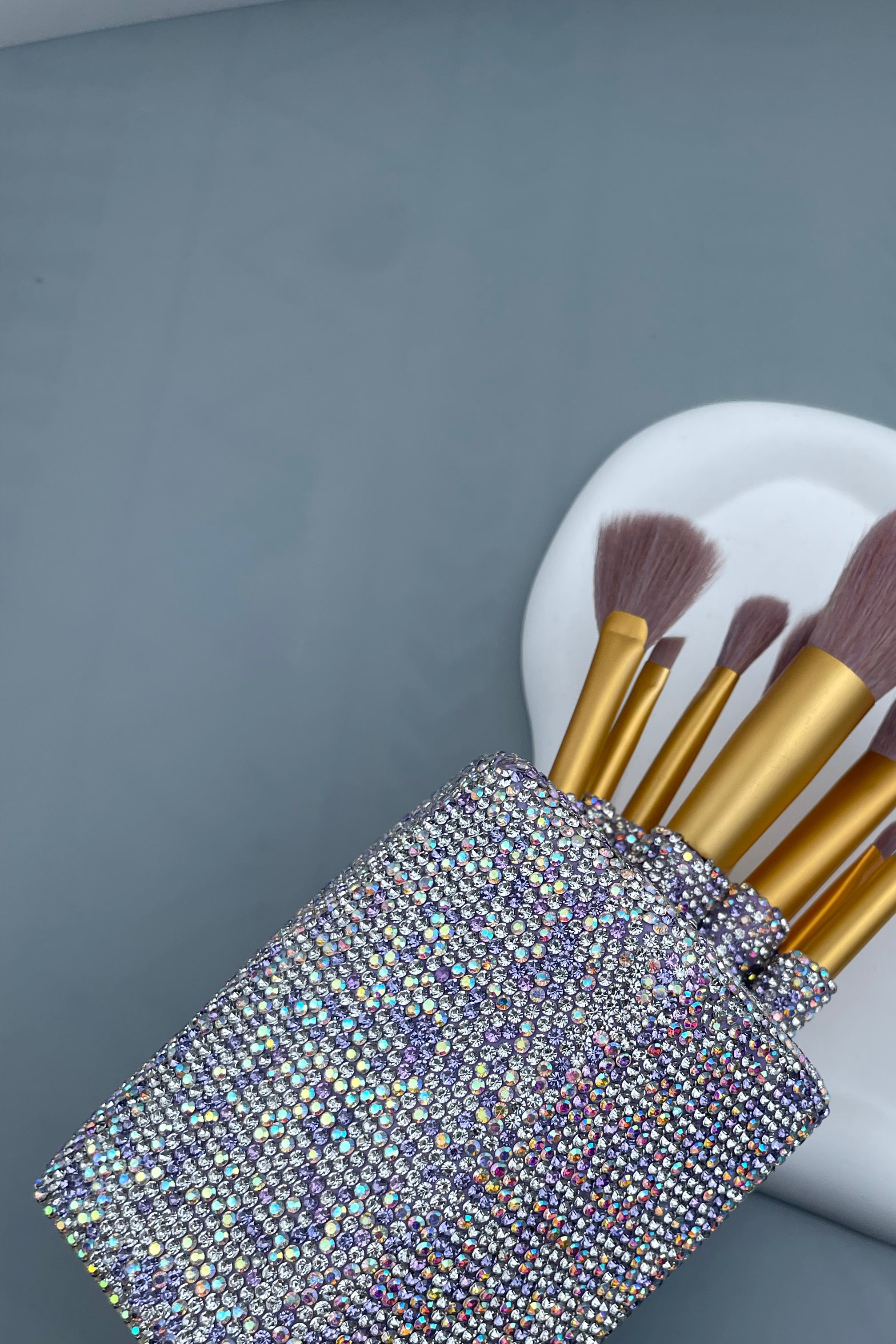 Ceramic Rhinestone Make Up Brush Holder CR0021