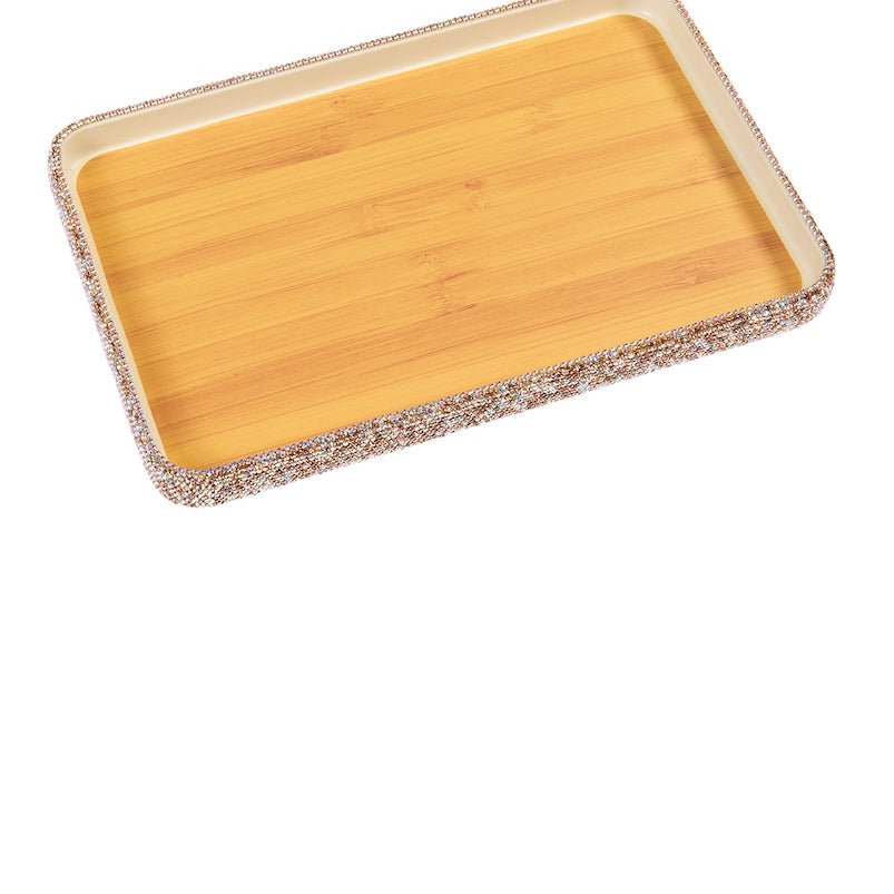 Rectangular Ceramic Rhinestone Tray ACR10028