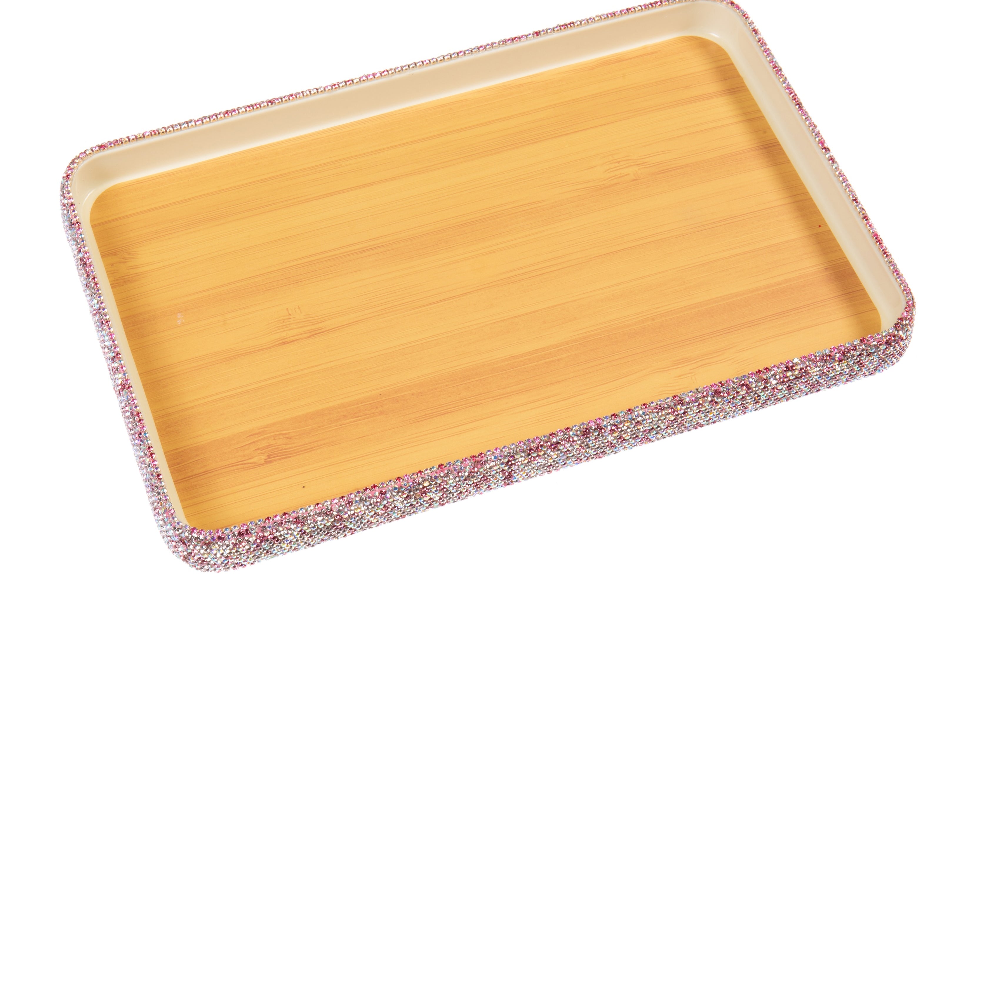Rectangular Ceramic Rhinestone Tray ACR10028