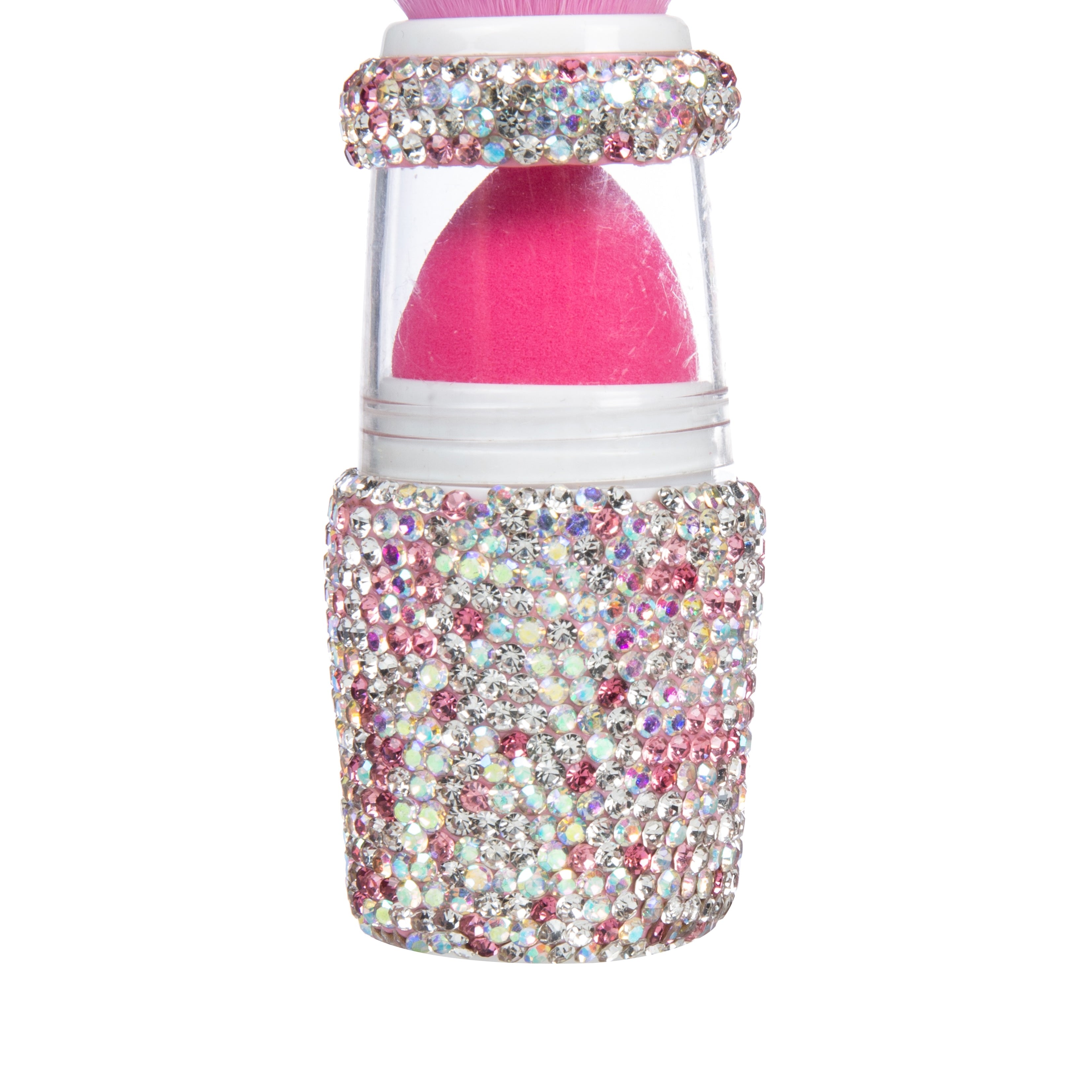 Ceramic Rhinestone Blush with Sponge Applicator Brush CR0033