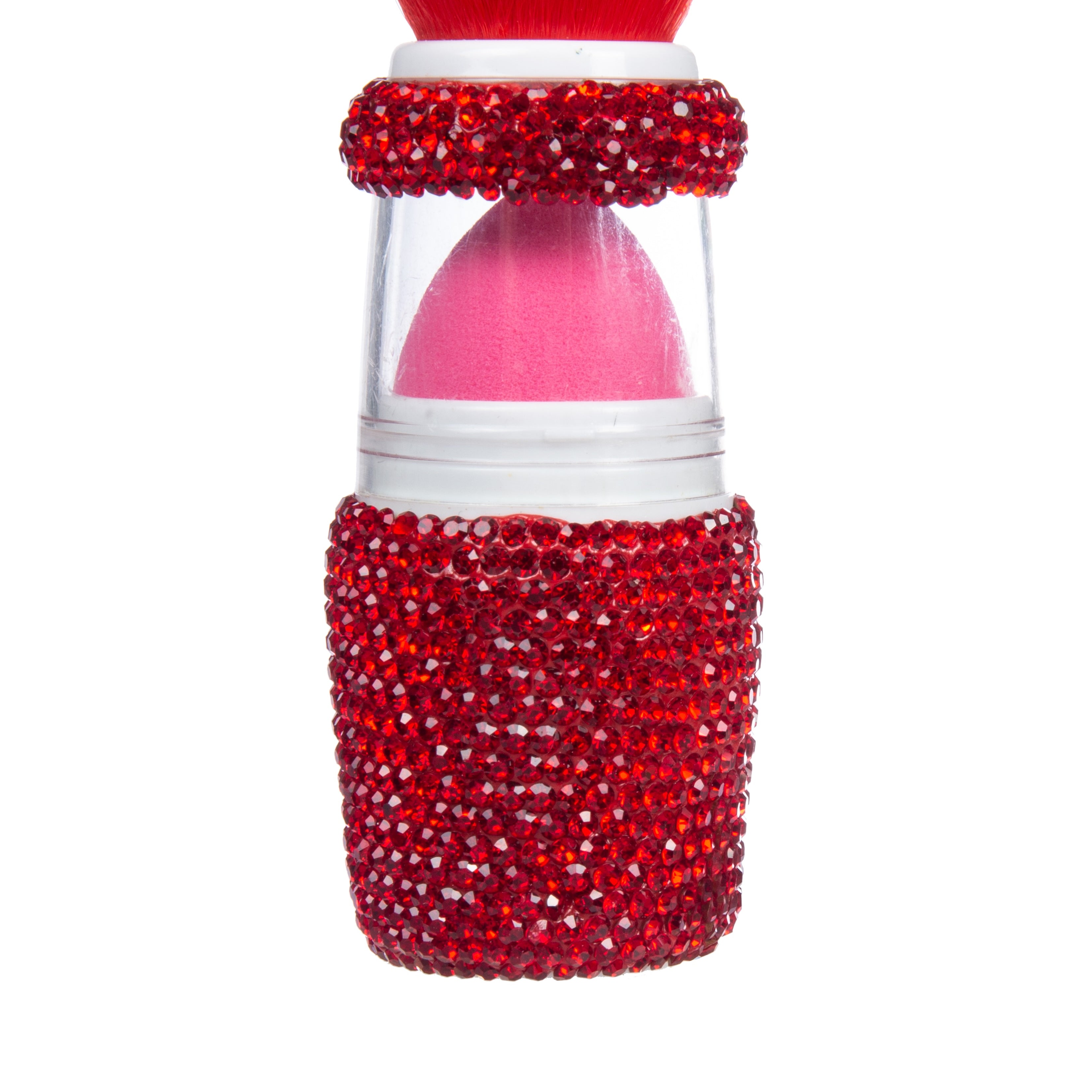 Ceramic Rhinestone Blush with Sponge Applicator Brush CR0033