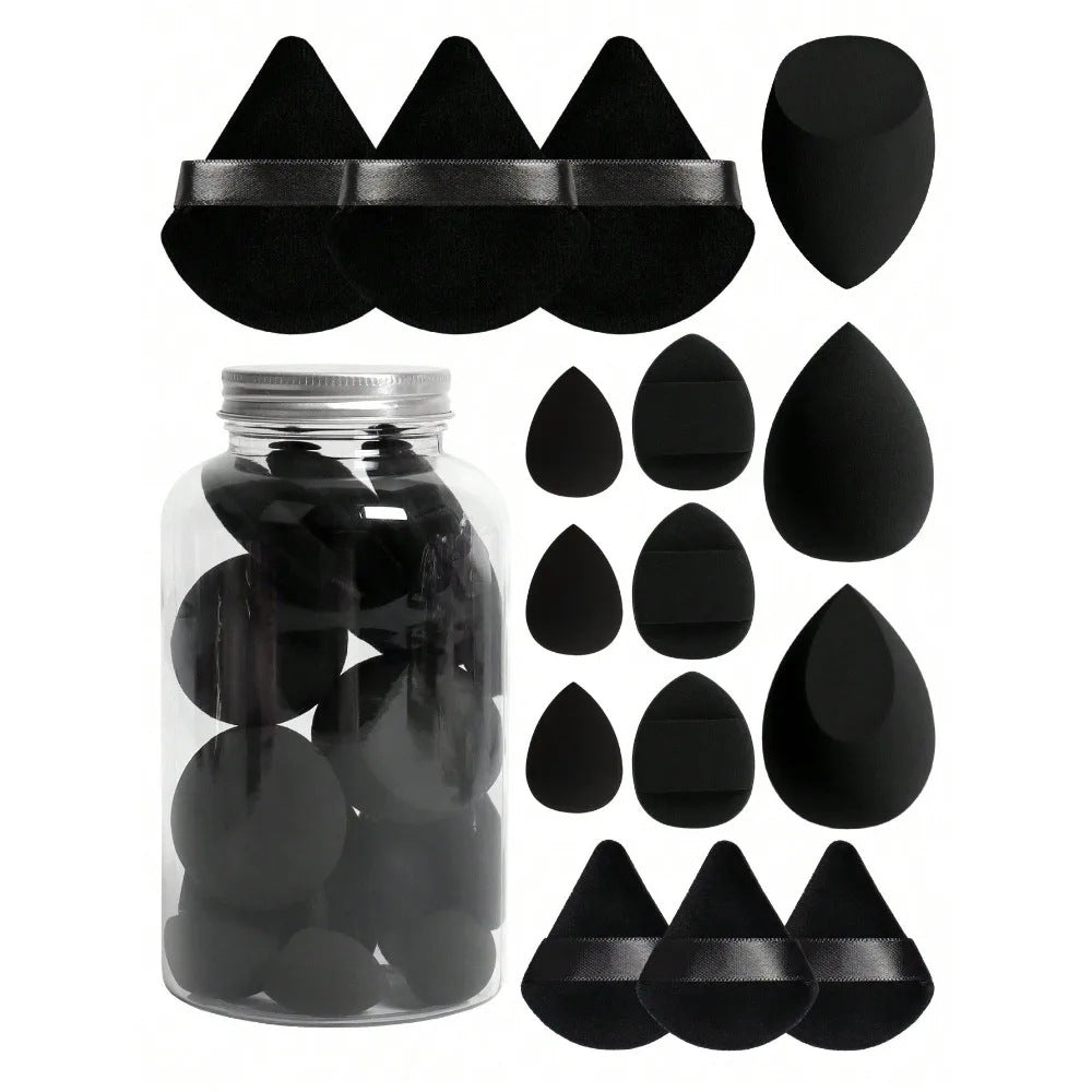 Ceramic Rhinestone 15 PCS Make Up Sponge Set CR0036