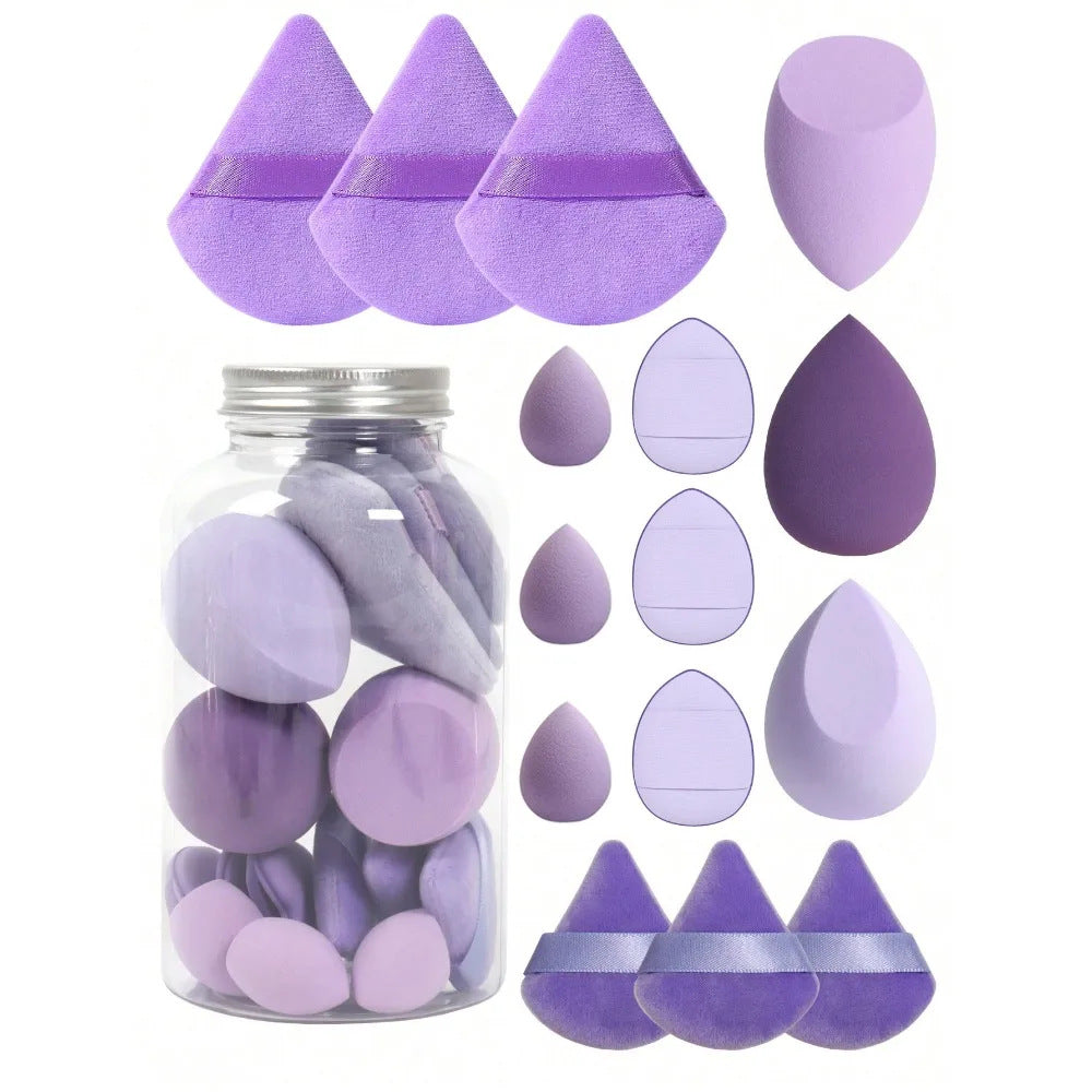 Ceramic Rhinestone 15 PCS Make Up Sponge Set CR0036