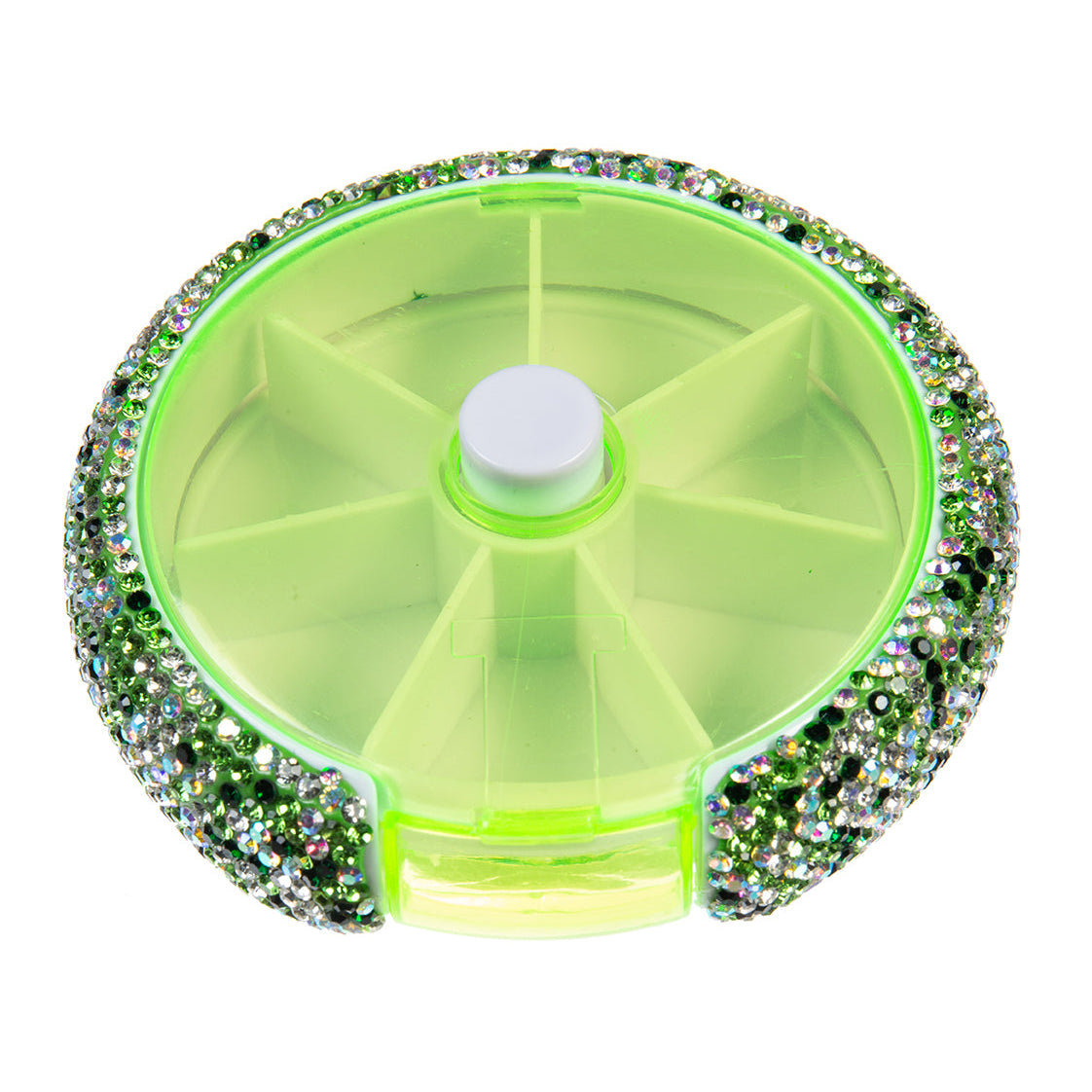 Ceramic Rhinestone Pill Organizer CR0049