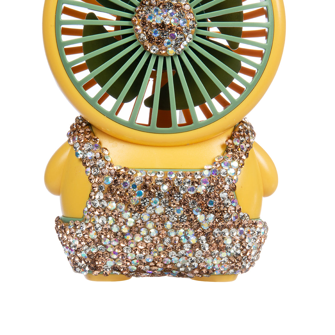 Ceramic Rhinestone Bear Fan CR0056