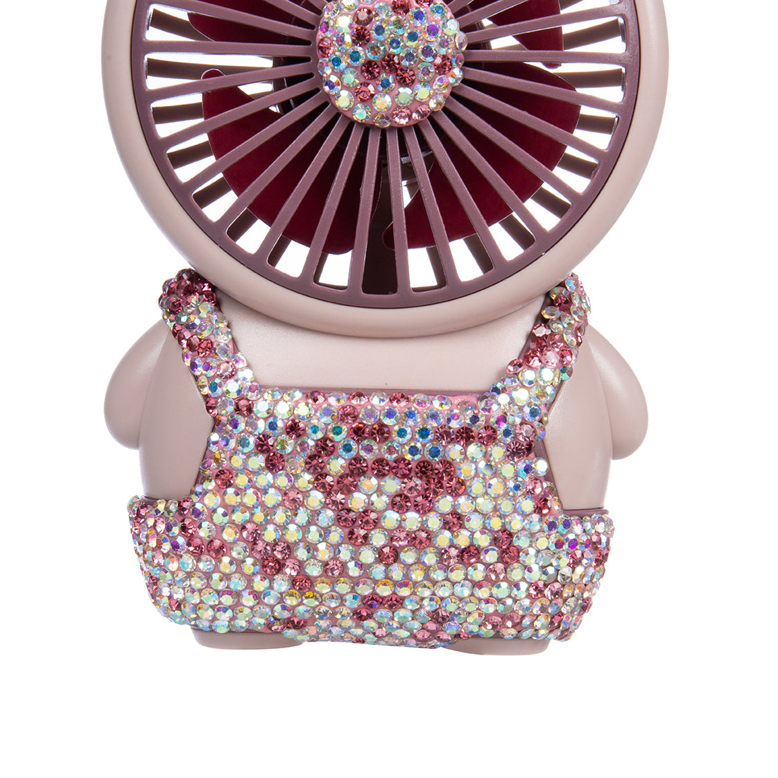 Ceramic Rhinestone Bear Fan CR0056
