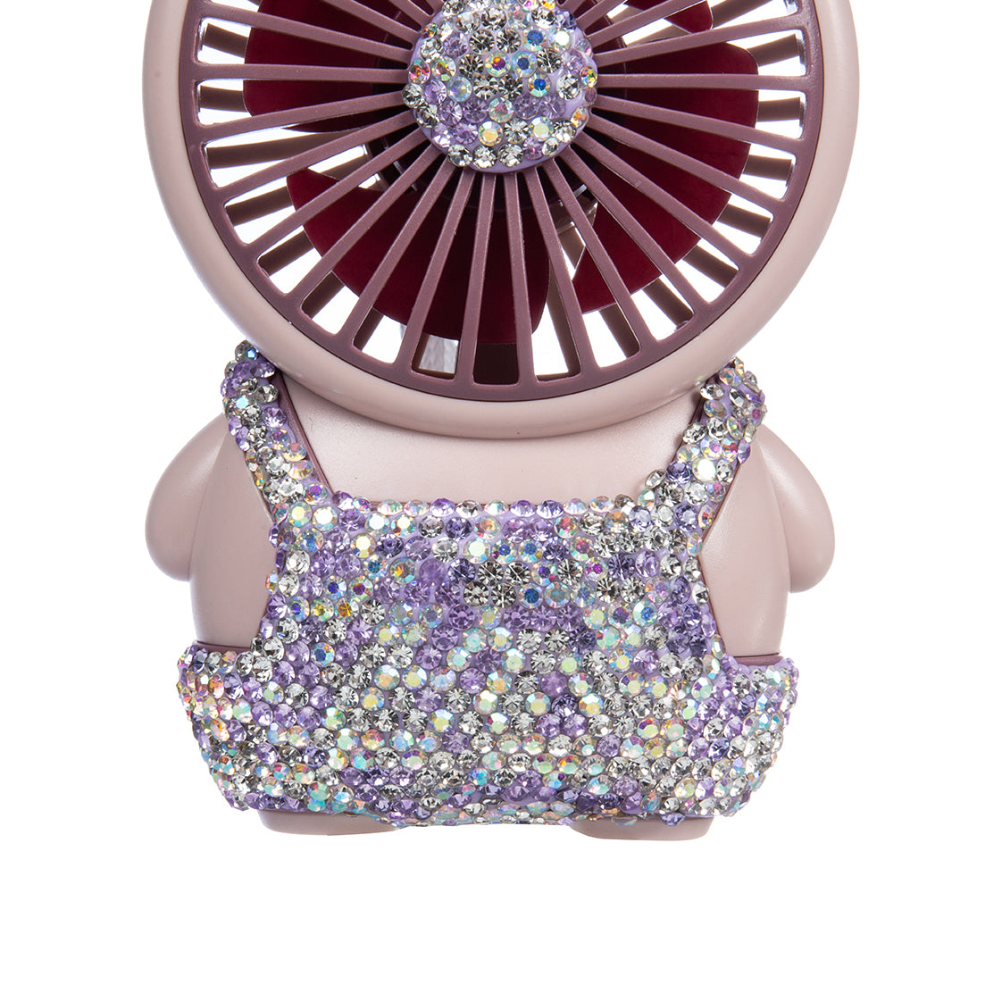 Ceramic Rhinestone Bear Fan CR0056