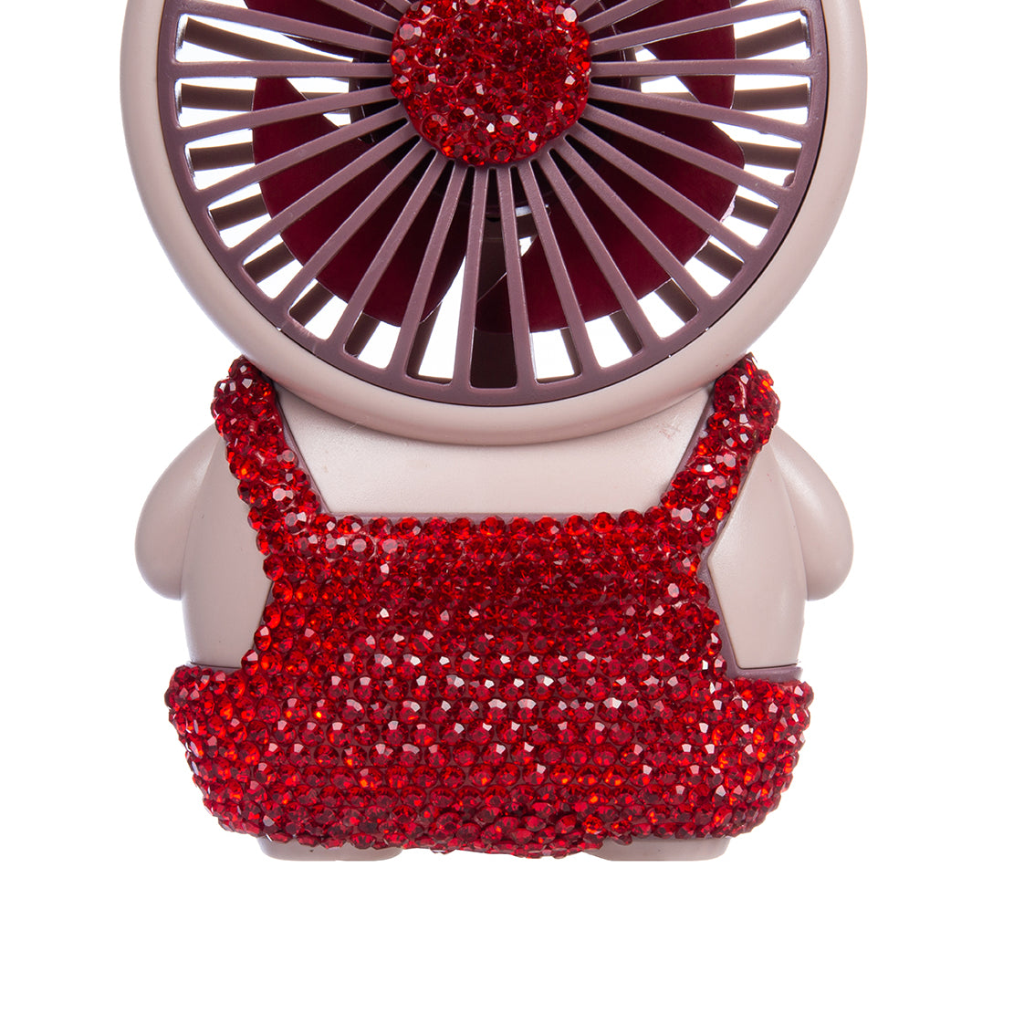 Ceramic Rhinestone Bear Fan CR0056
