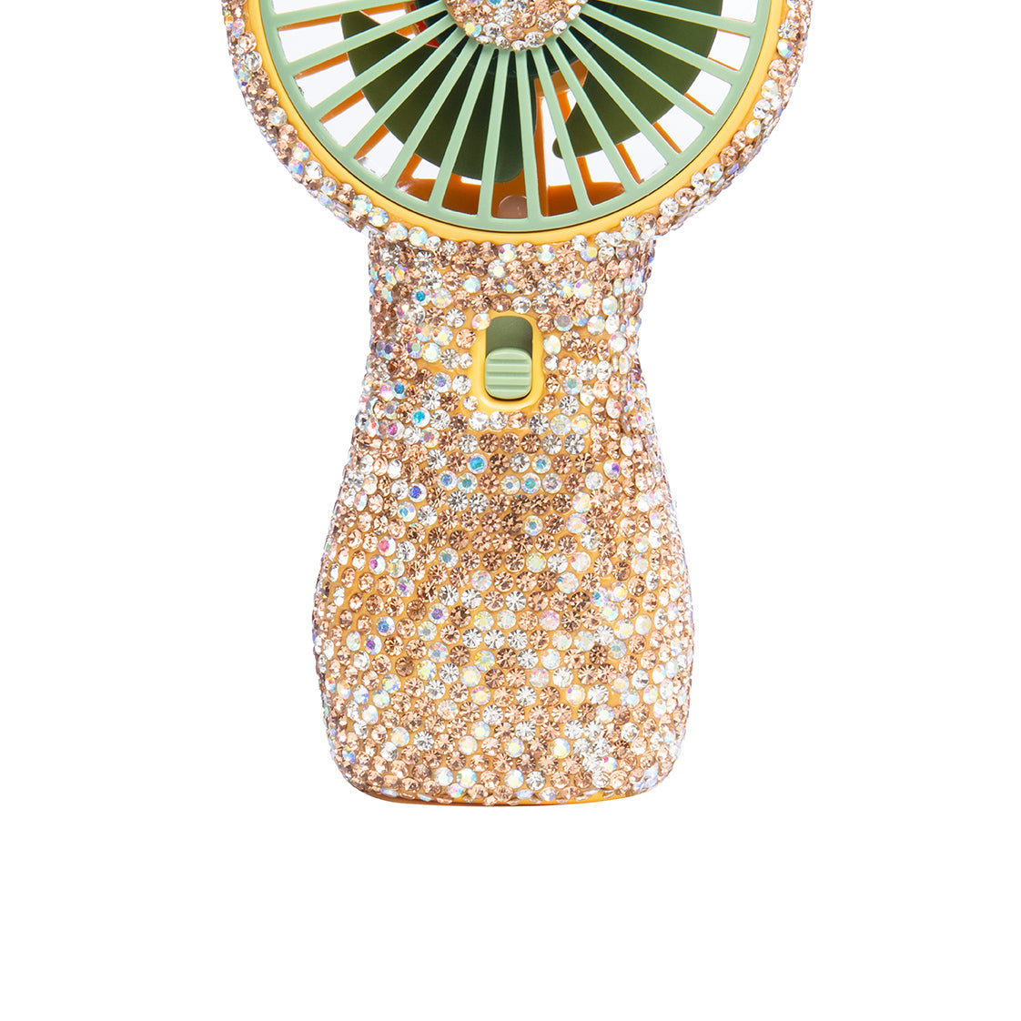 Ceramic Rhinestone Cat Hand Held Fan CR0057