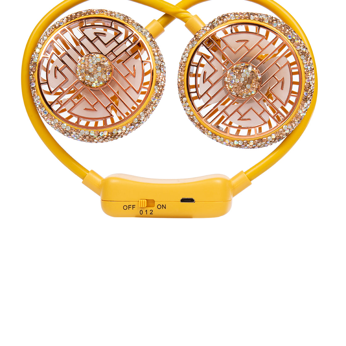 Ceramic Rhinestone Neck Fans CR0058