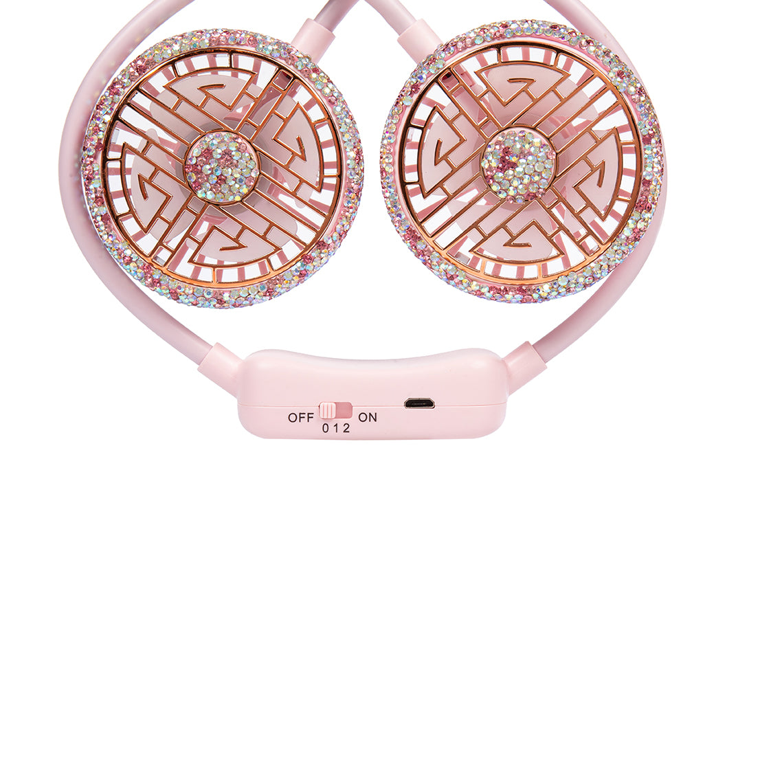 Ceramic Rhinestone Neck Fans CR0058