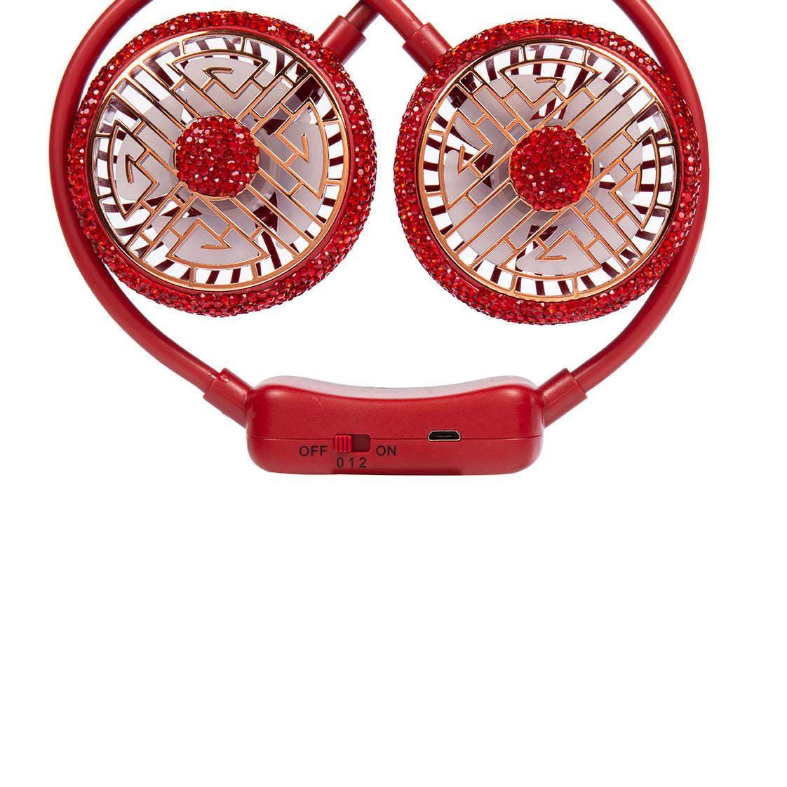 Ceramic Rhinestone Neck Fans CR0058