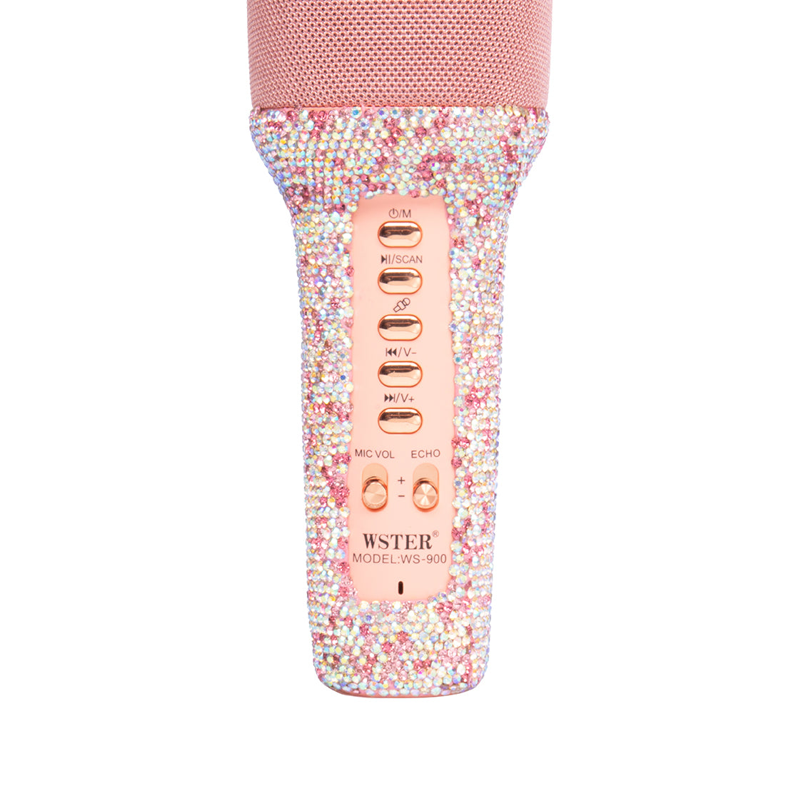 Ceramic Rhinestone Microphone CR0062