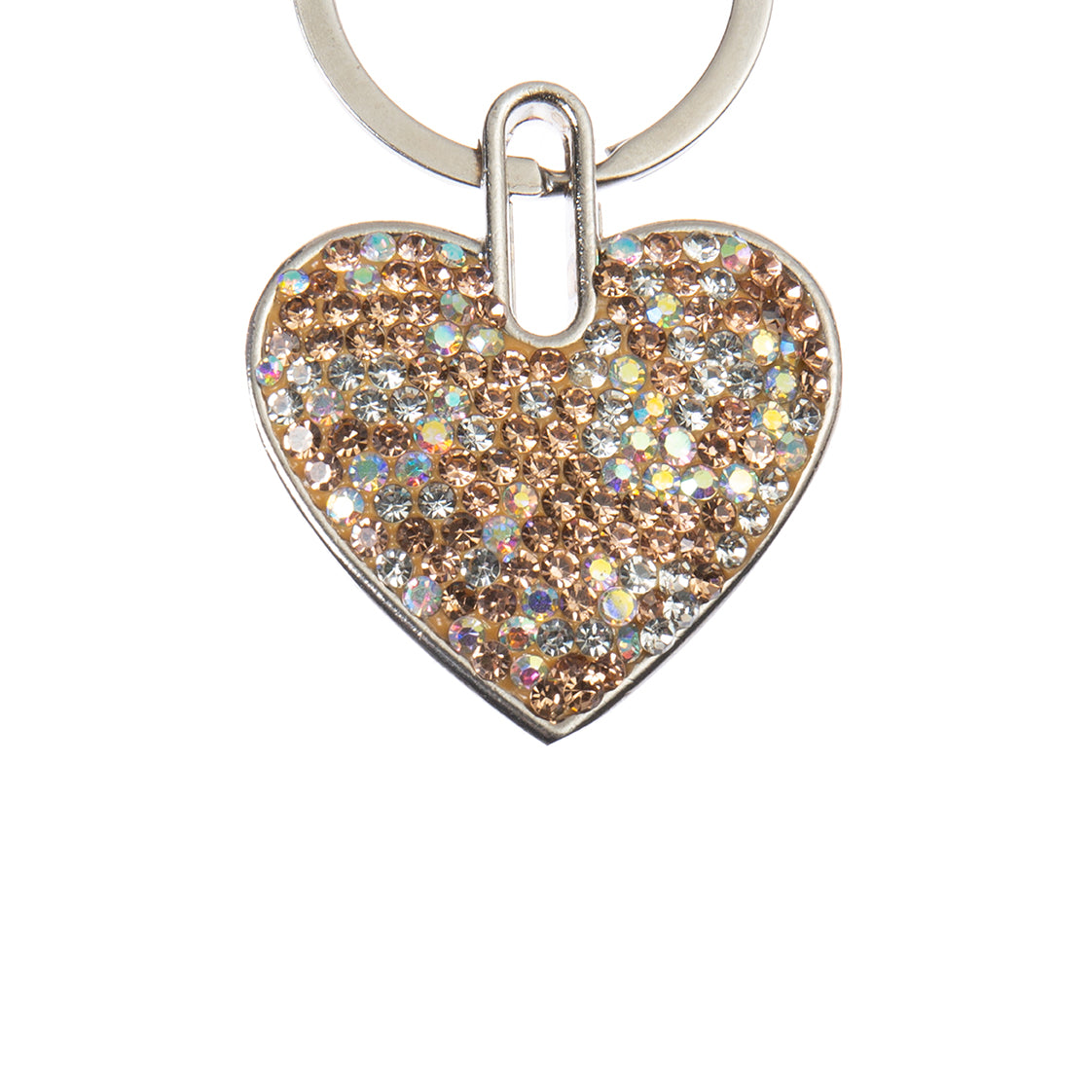 Ceramic Rhinestone Heart Keychain CR0065